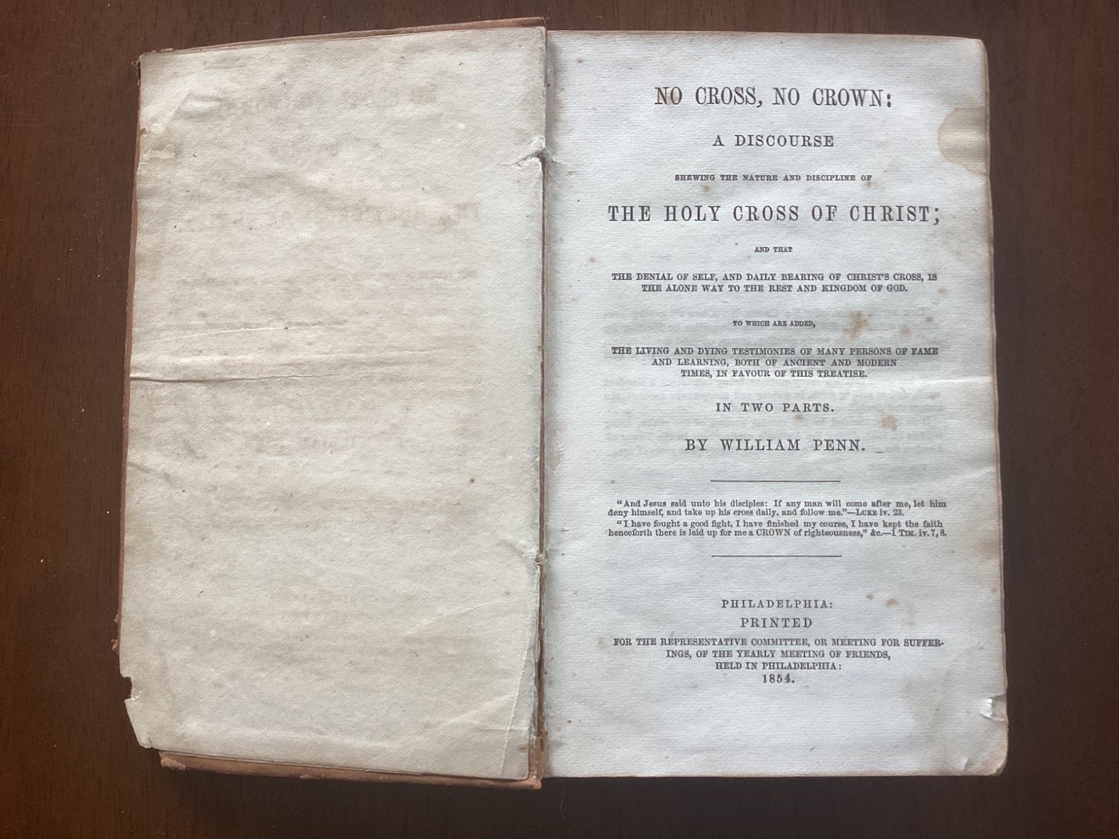 No Cross No Crown A Discourse Shewing The Nature And Discipline – 1854