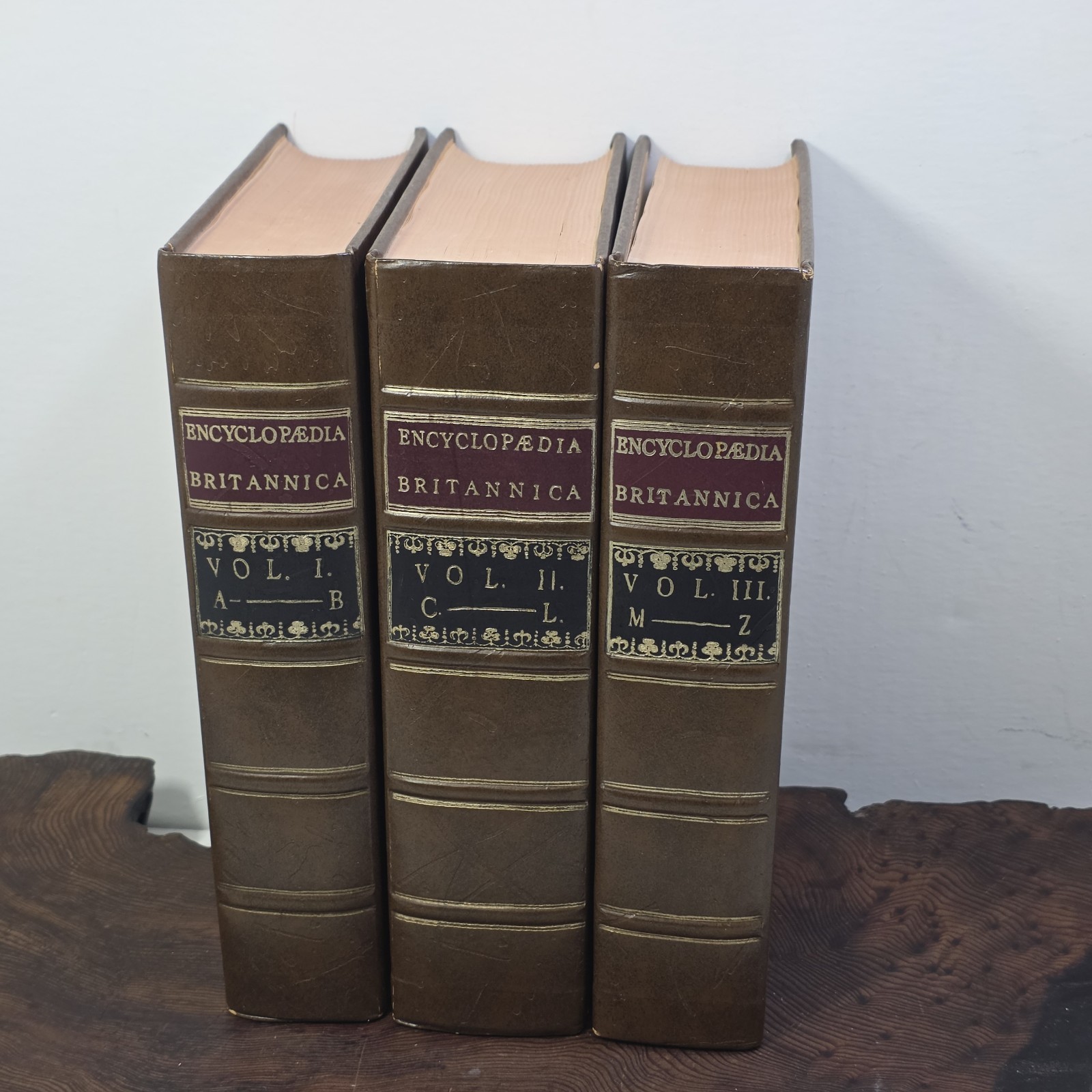 Encyclopaedia Britannica 1771 First Edition Facsimile 3 Vol Set Hardcover