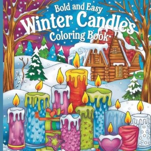 Laura Bidden Winter Candles Coloring Book (Paperback)