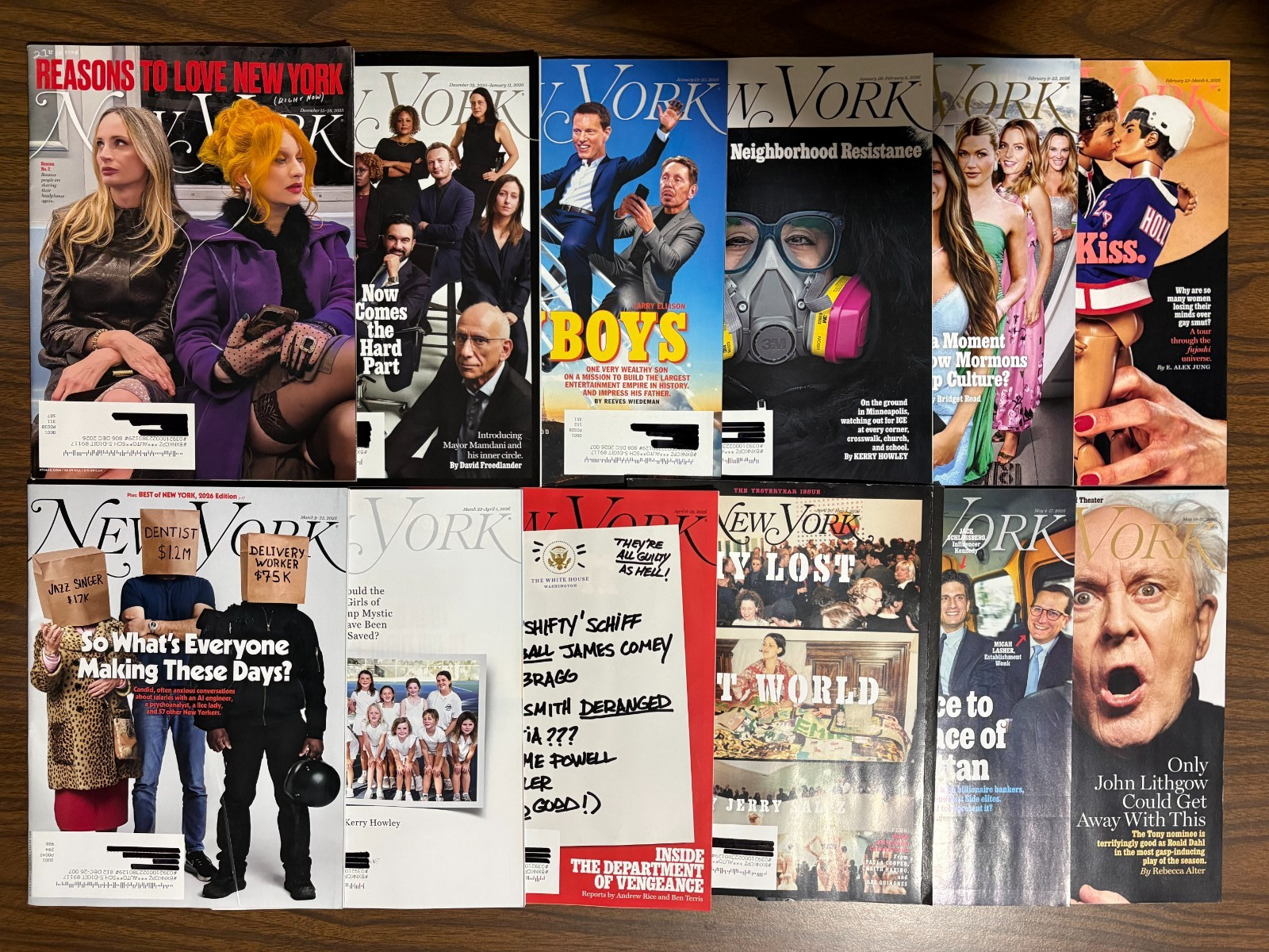 New York Magazine Dec 15-28 2025 ~ May 18 -31 2026 Lot of 12