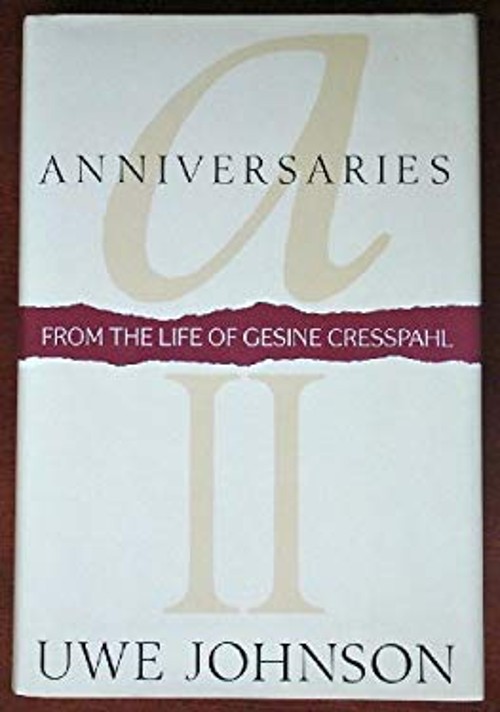 Anniversaries II Hardcover Uwe Johnson