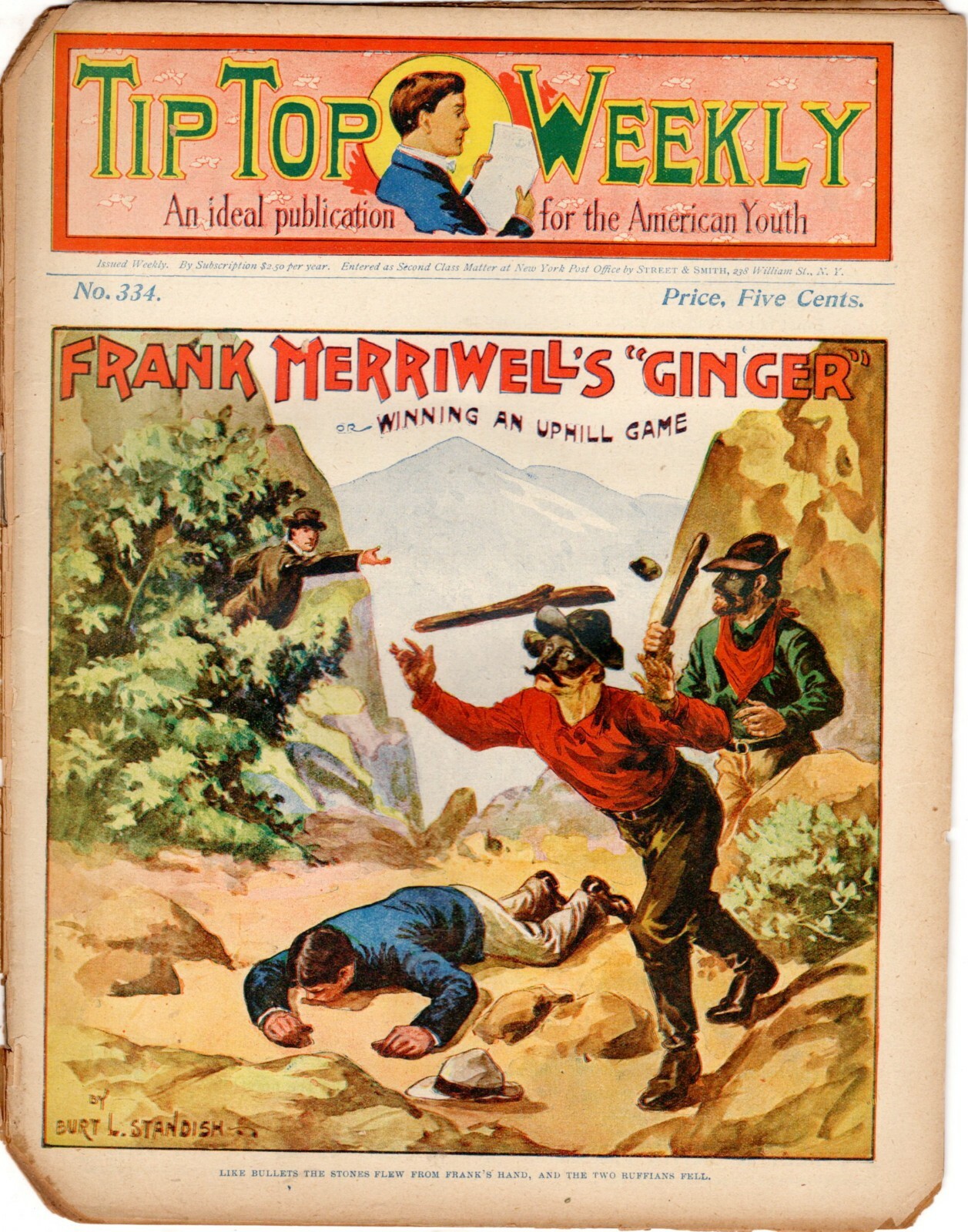 Tip Top Weekly No. 334, Sept 6, 1902, Frank Merriwell , World Record Pole Vault