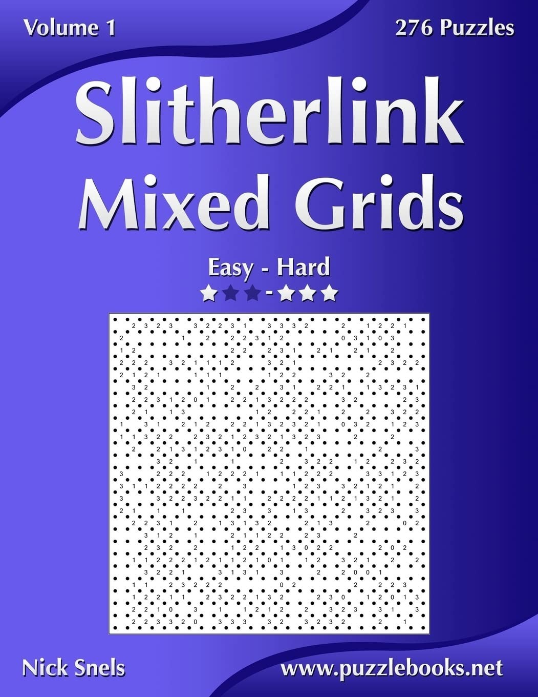 Slitherlink Mixed Grids – Easy to Hard – Volume 1 – 276 Puzzles – VERY GOOD
