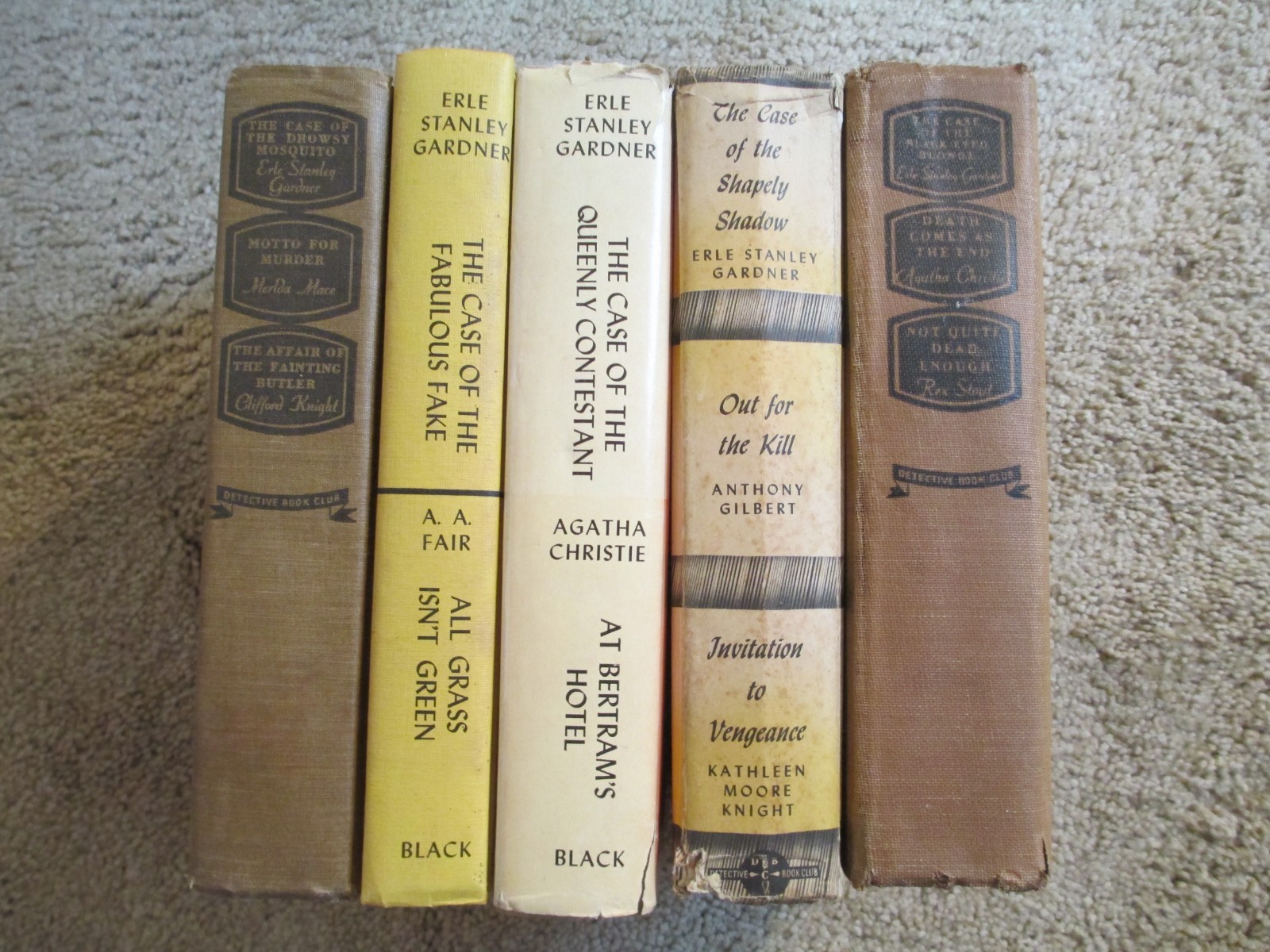 Detective Book Club Lot of (13) 40s-70s HC – Erle Stanley Gardner