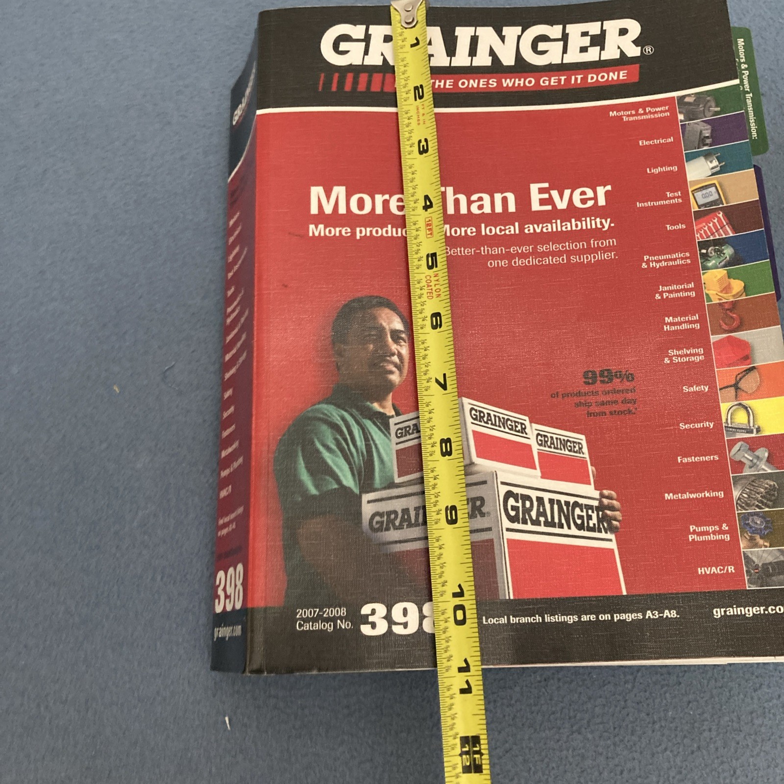 Grainger Catalog No. 398 from 2007 – 2008 (3250 pages) – Gently Used