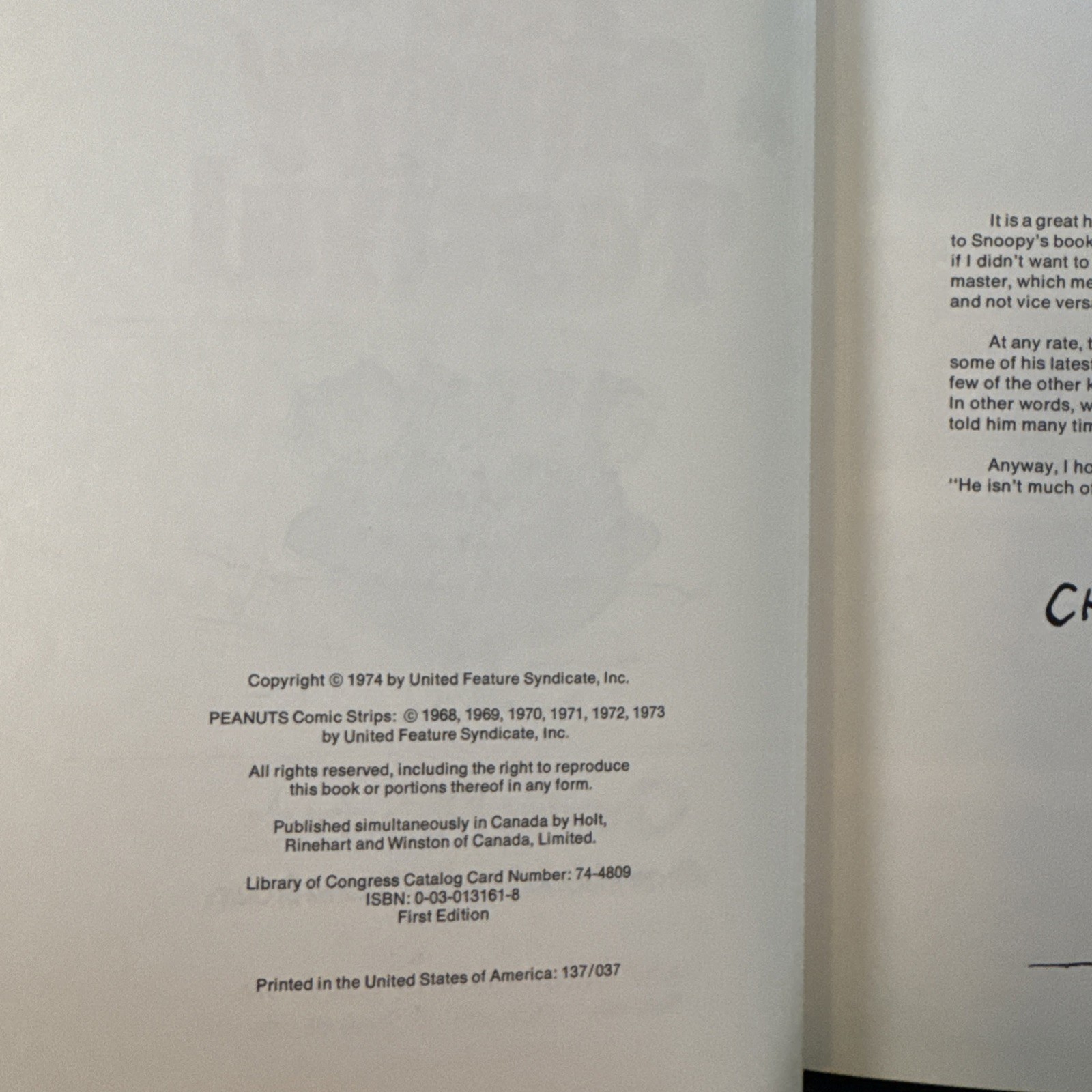 First Edition | The Snoopy Festival | by Charles M. Schulz | HC/DJ Mylar