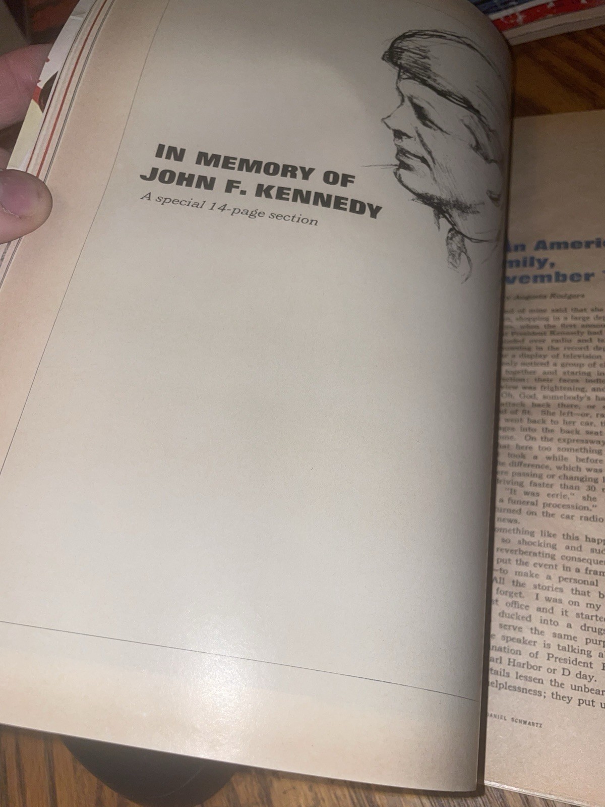 REDBOOK magazine Nov 1964 JOHN F. KENNEDY Memory 14 pages-MARY AUGUSTA RODGERS
