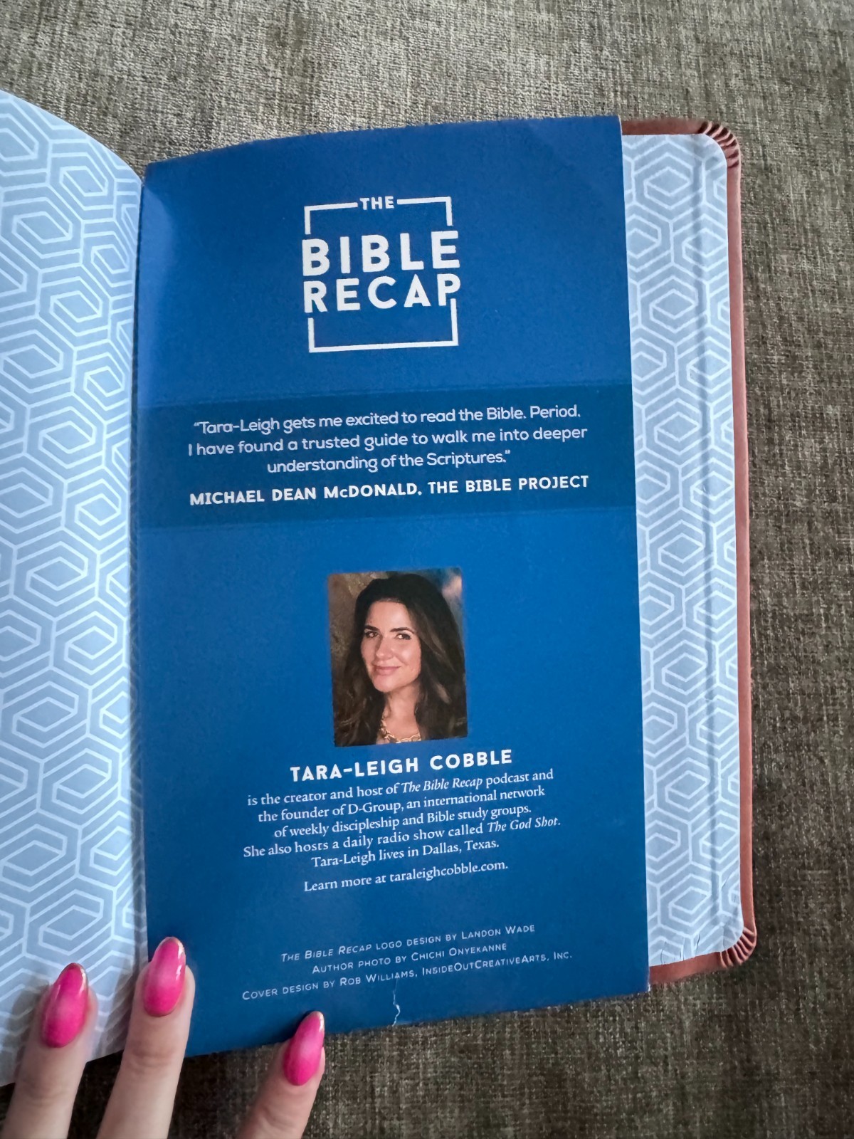 The Bible Recap Deluxe Edition Imitation Leather Tara-Leigh Cobble One-Year Guid