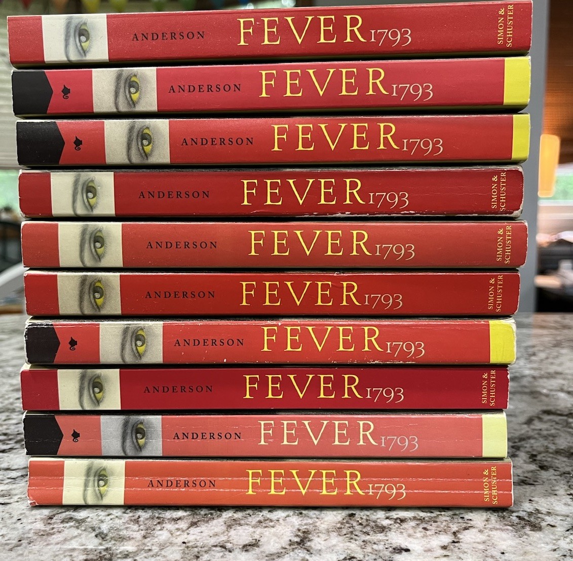Fever 1793 class set Laurie Halse Anderson guided reading lot 10 books lit circl