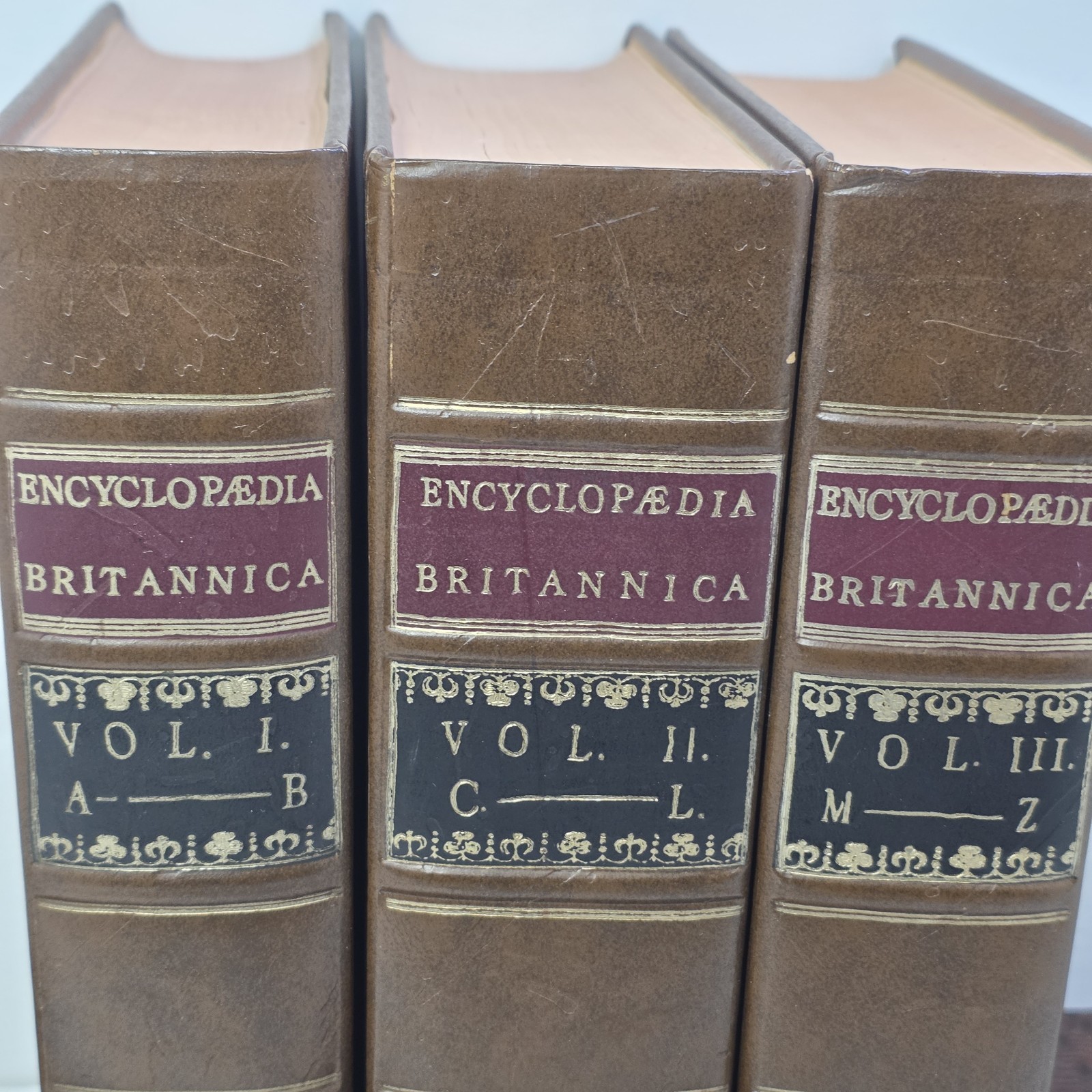 Encyclopaedia Britannica 1771 First Edition Facsimile 3 Vol Set Hardcover