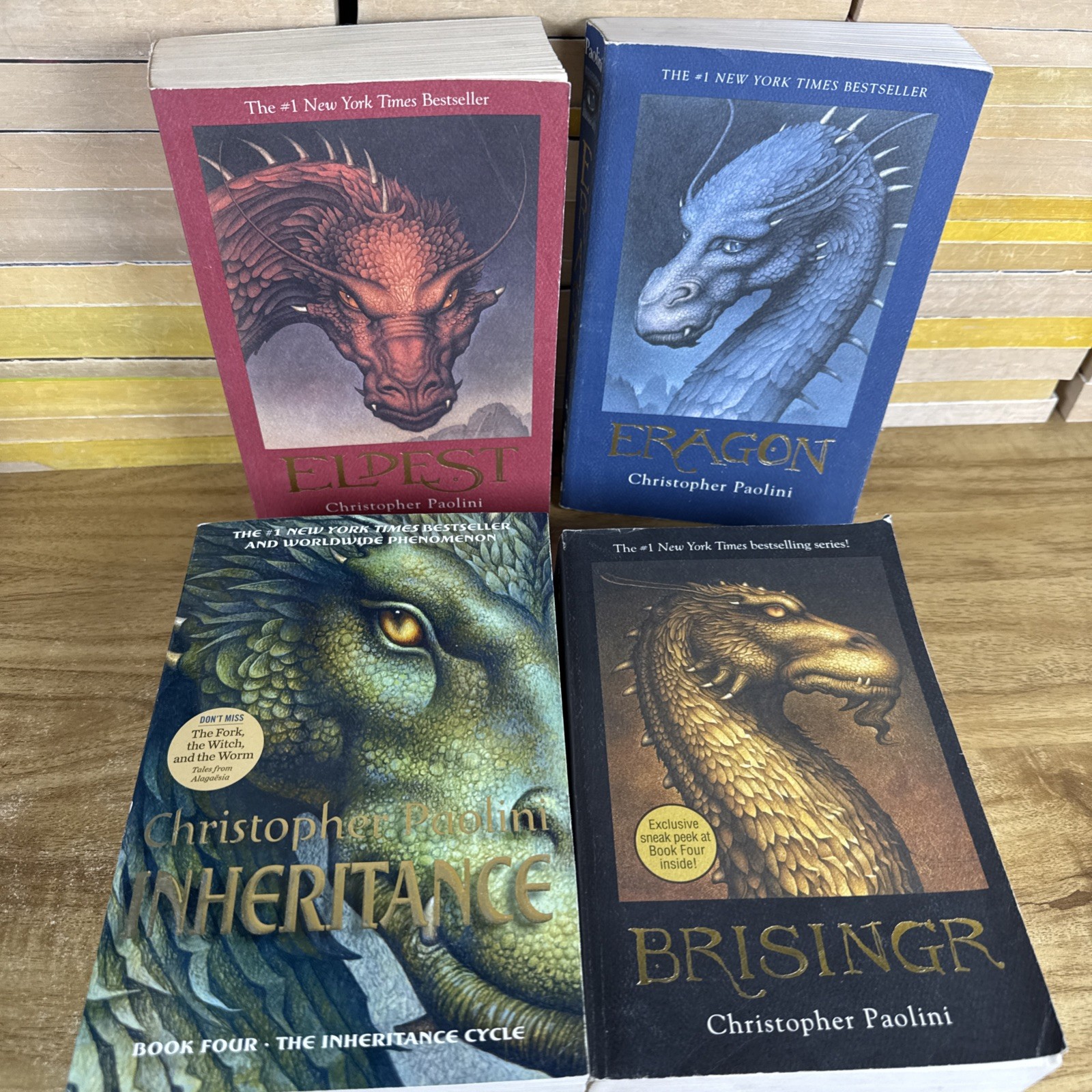 INHERITANCE CYCLE Christopher Paolini Books 1-4 Paperback Set Lot Bundle Pb