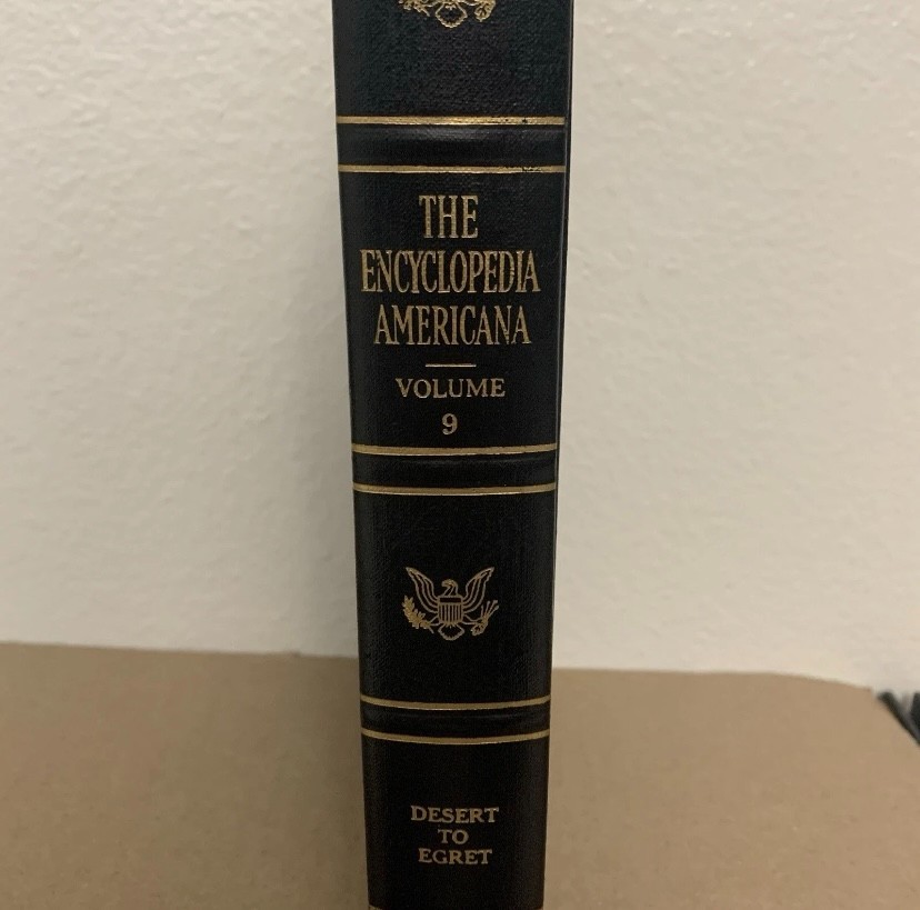 Encyclopedia Americana 1958 Individual Volumes BLACK Binding