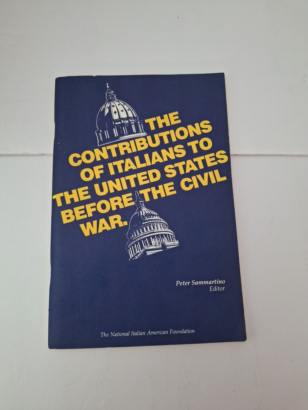 Peter Sammartino, Contributions of Italians to US Before Civil War 1980