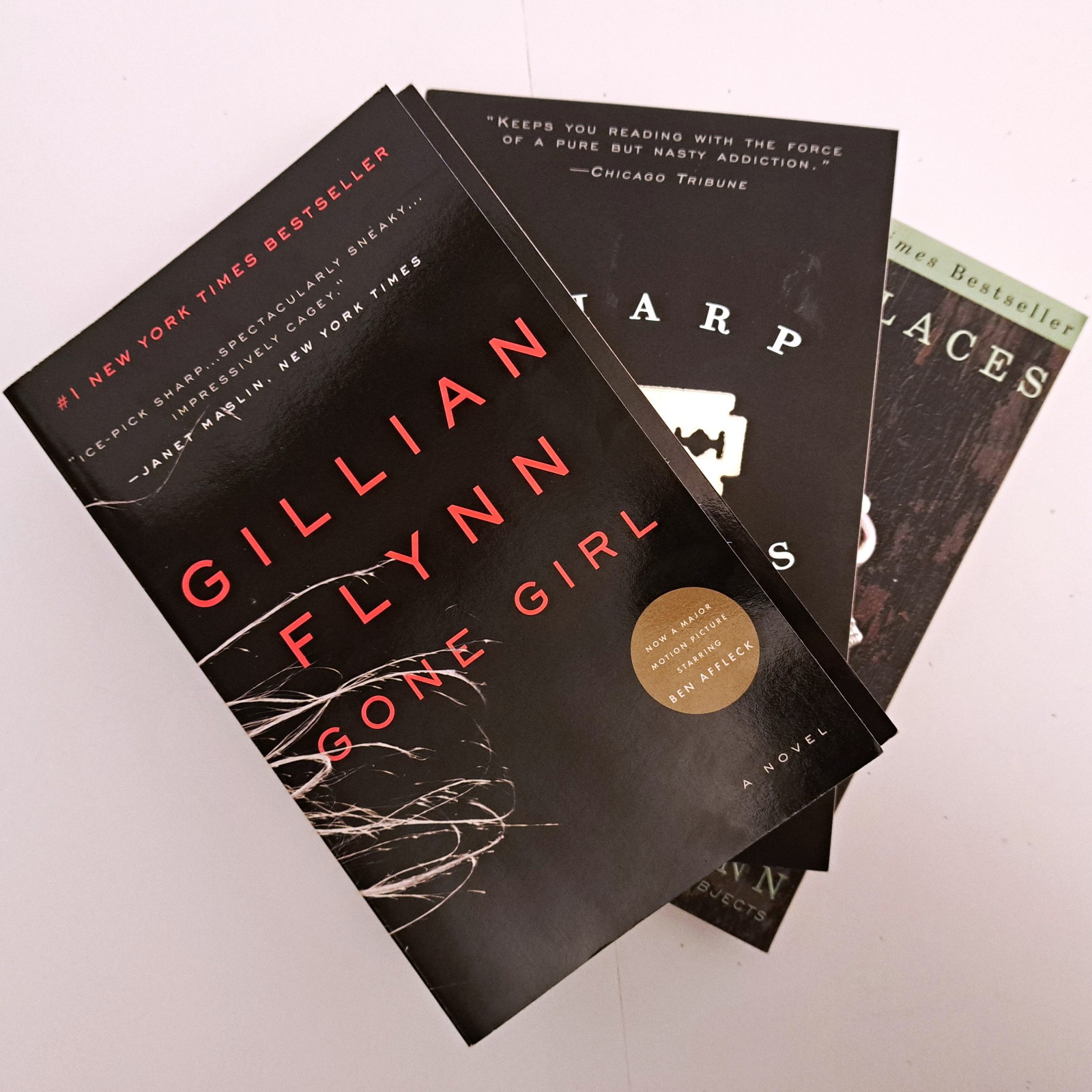 Gillian Flynn 3 Books (Gone Girl, Sharp Objects, Dark Places) – Mystery Thriller