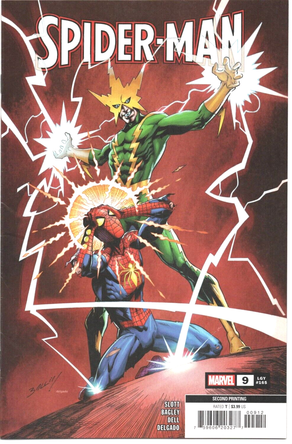 Spider-Man # 9 second printing September 2023 New Unread Bagged & Boarded