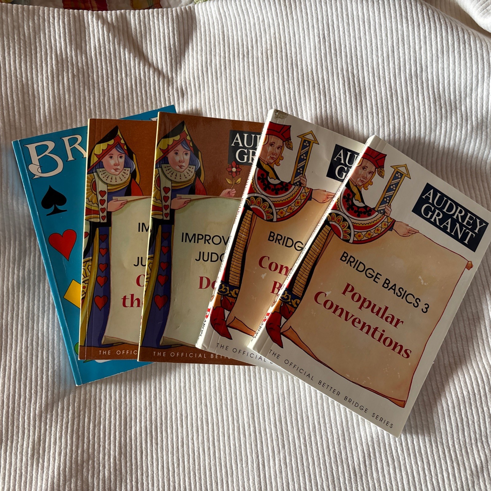 Bridge Basics Audrey Grant Lot 5 Books Bidding Doubles Opening Popular