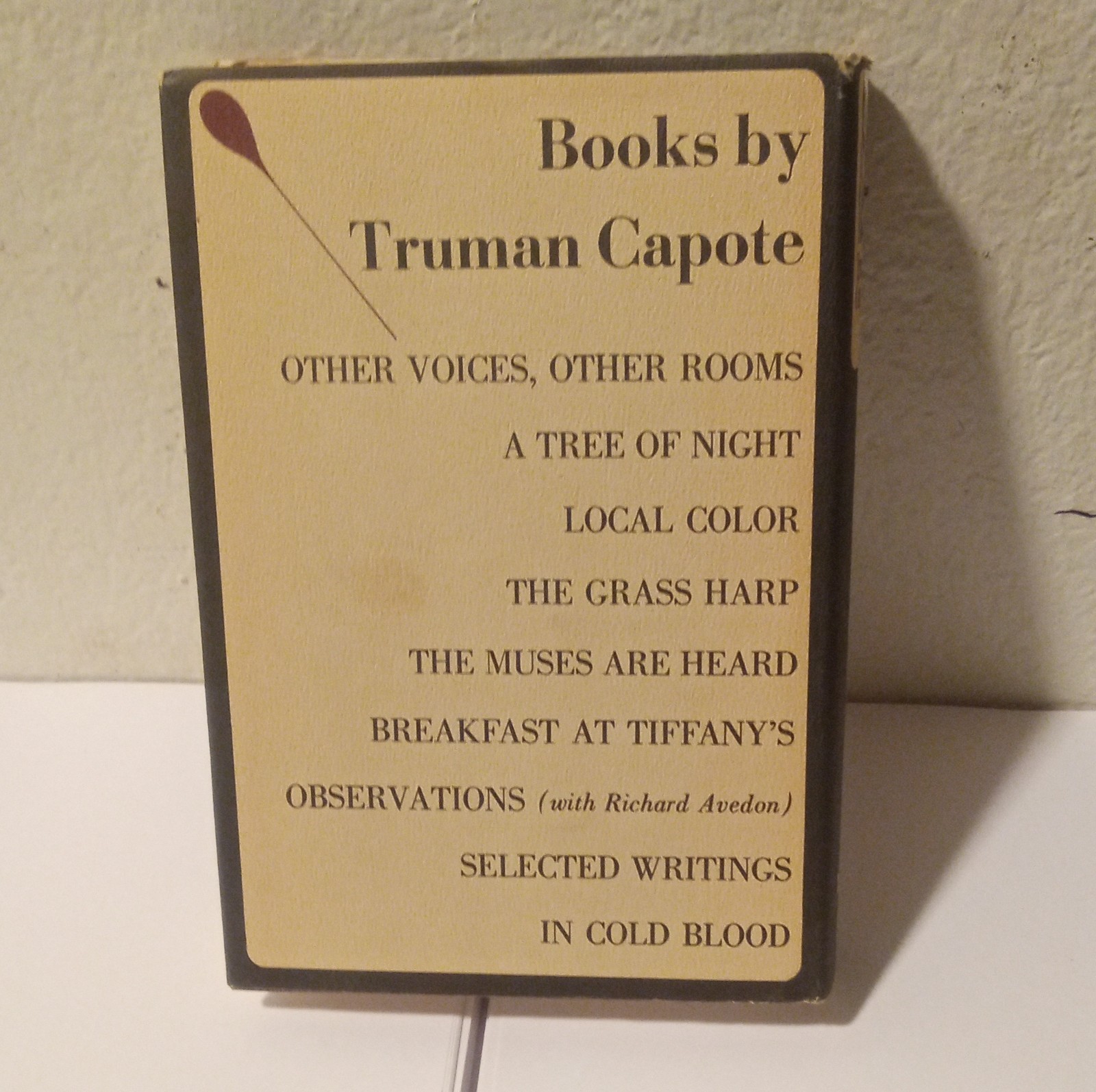 In Cold Blood Truman Capote Hardcover Random House Dust Jacket True Crime