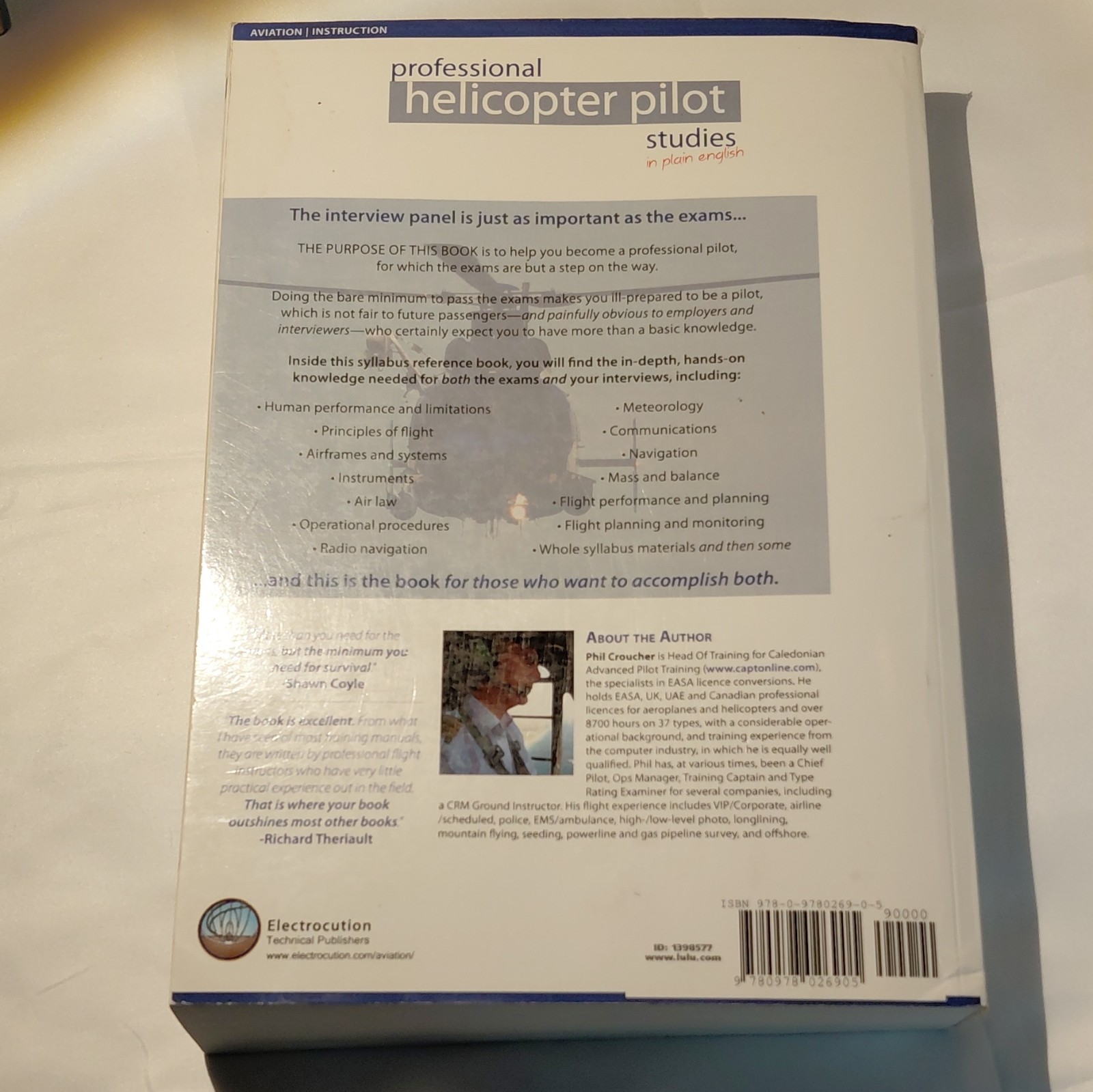 Professional Helicopter Pilot Studies EASA Version PB Phil Croucher
