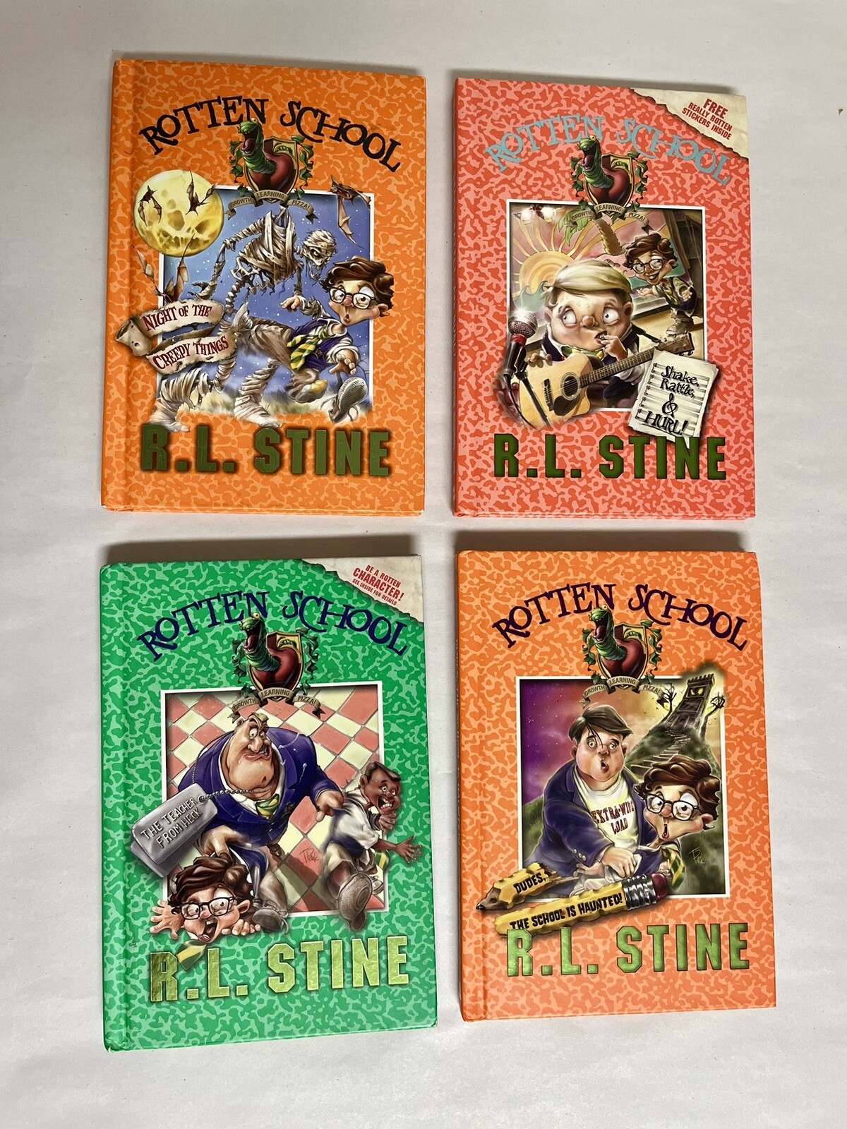 Rotten School/R. L. Stine Rotten School Lot of 4 Books Hardcover, #5,7,8,14