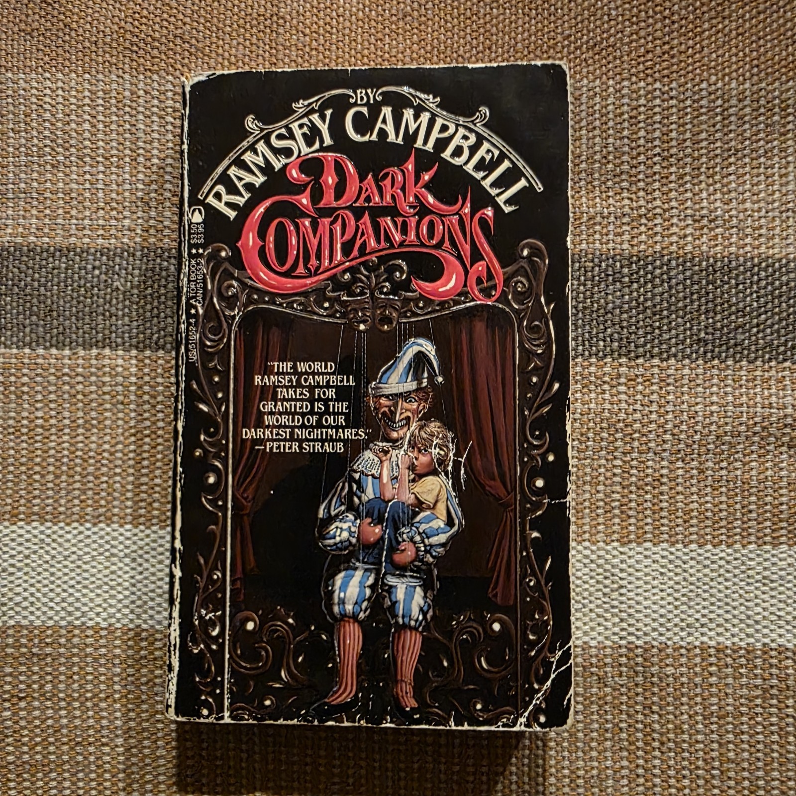 Dark Companions Ramsey Campbell 1985 VTG MMPB First Tor Printing Horror Fiction