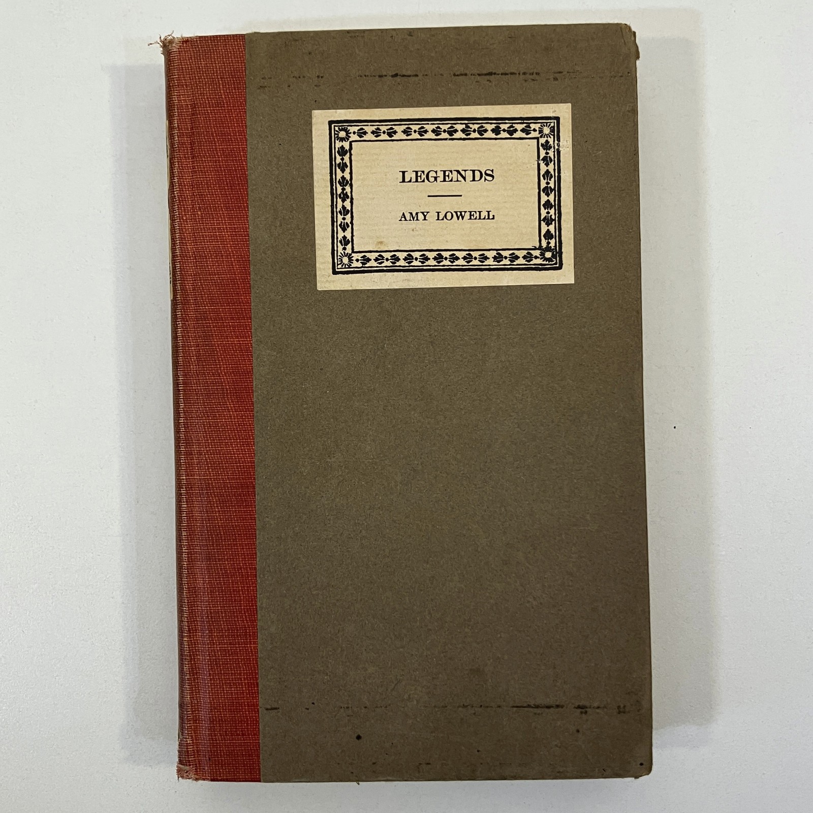 Amy Lowell Legends 1st Edition Antique 1921 Small Hardcover Houghton Mifflin