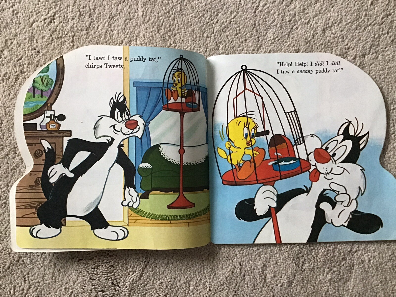 1976 The Tweety Book by Donna Kelly A Golden Shape Book 5804-2 One Owner