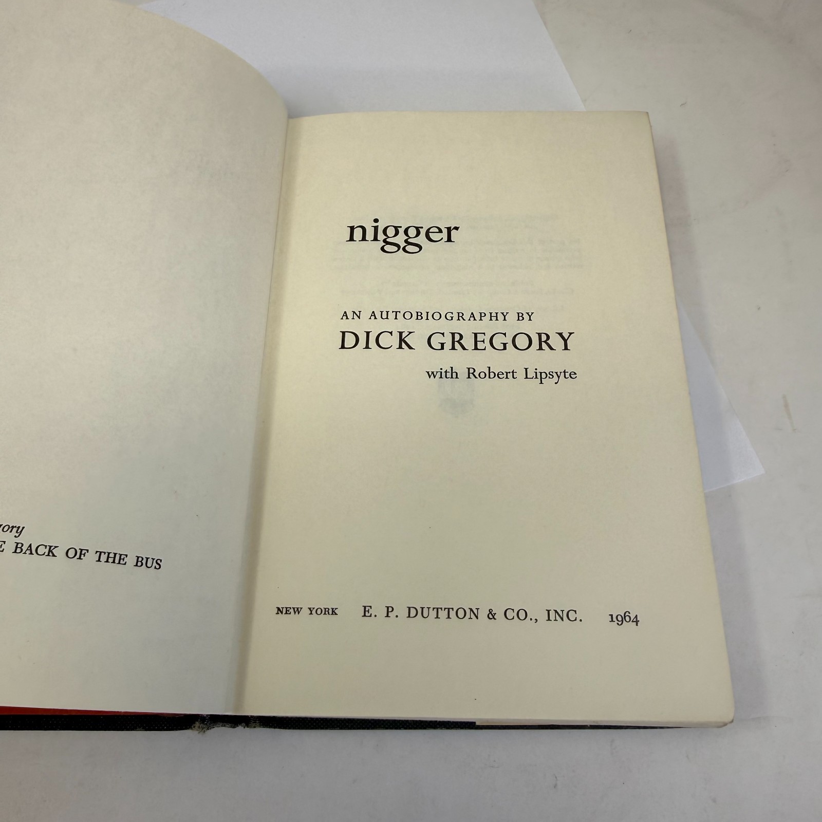 Dick Gregory An Autobiography 1964 E.P. Dutton HC DJ Civil Rights Comedian