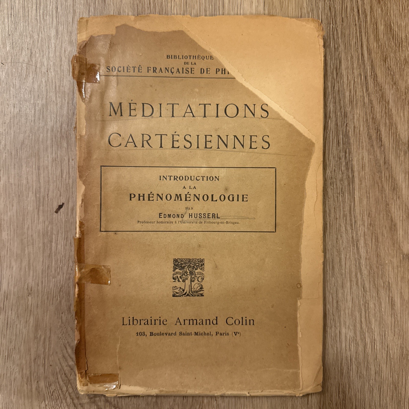 1931 Meditations Cartesiennes Introduction a l Phenomenologie Edmond Husserl