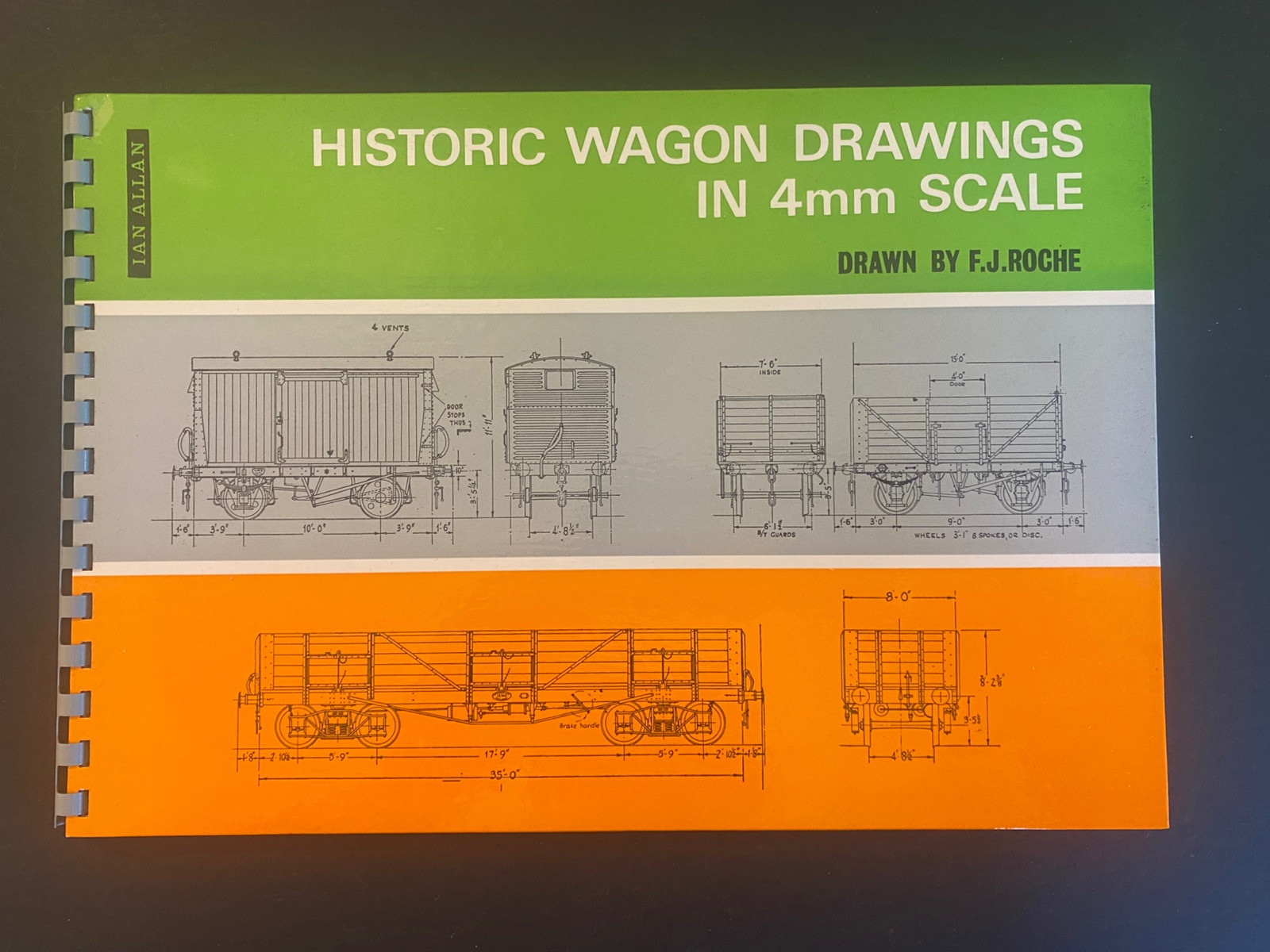 Historic Wagon Drawings in 4mm Scale F J Roche 1965