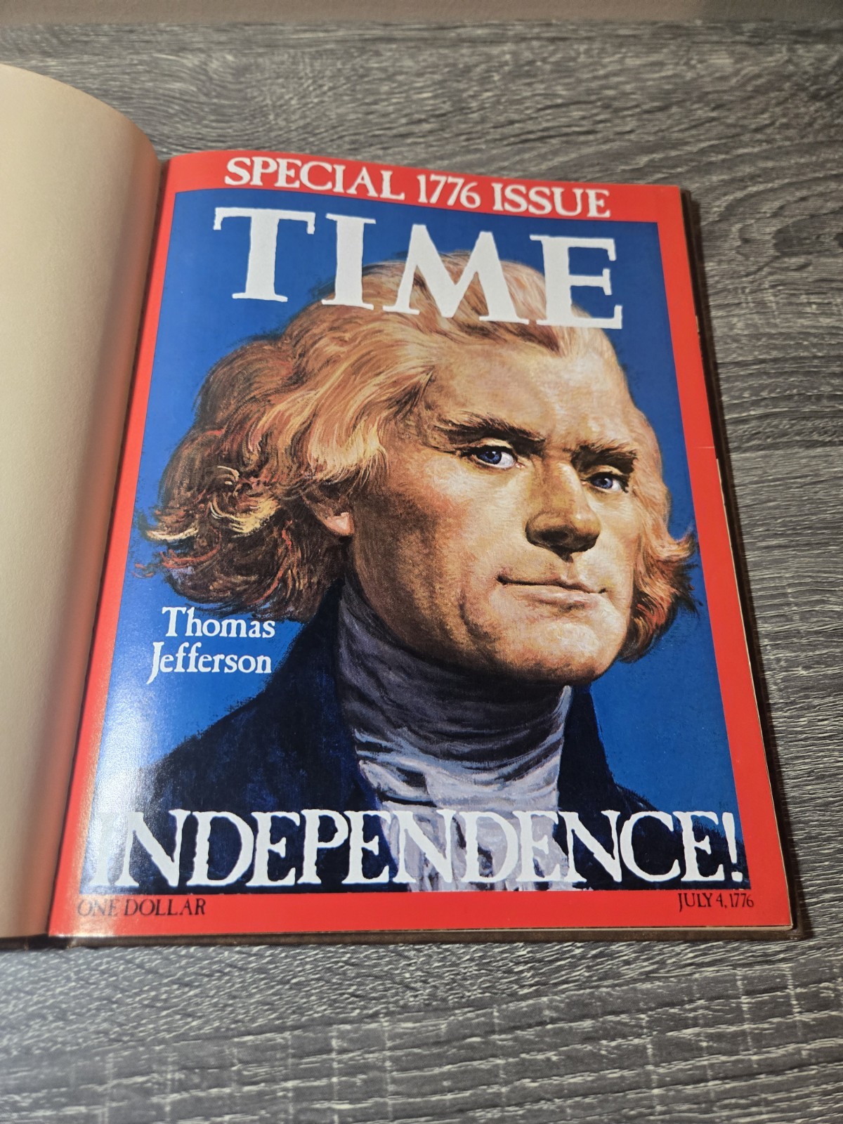 TIME July 4 1776 Bicentennial American History Hardcover Vintage Illustrated