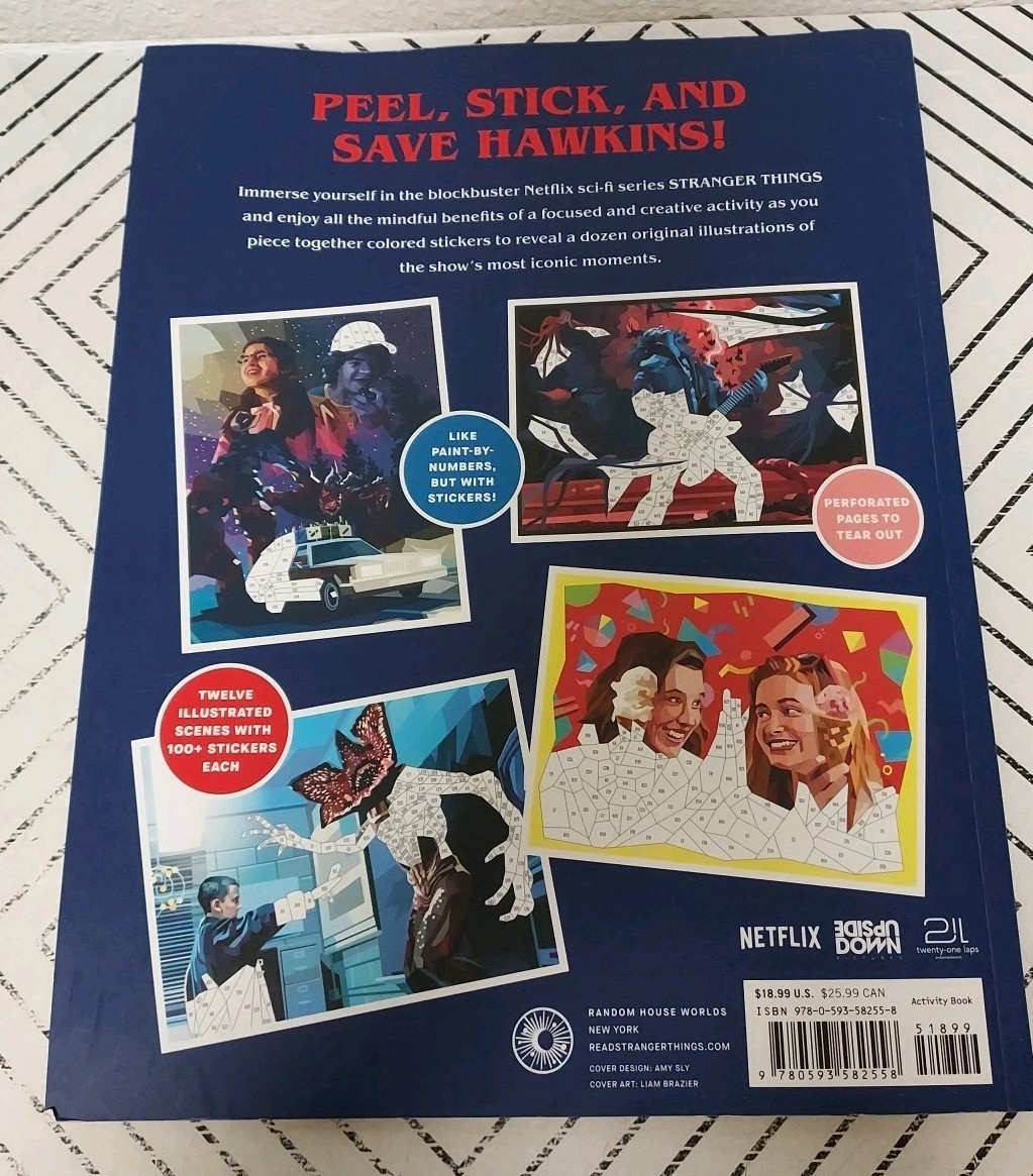 ? Stranger Things: the Official Color-With-Stickers Book?️AS SHOWN?