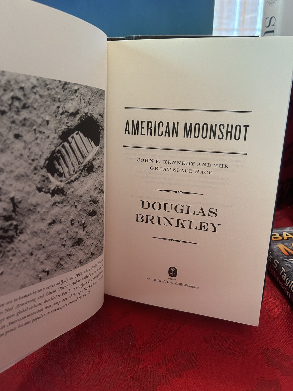 MASSIVE Moonshot : PRES Kennedy Great Space Race Brinkley LOT 2 BACK MOON SIGNED