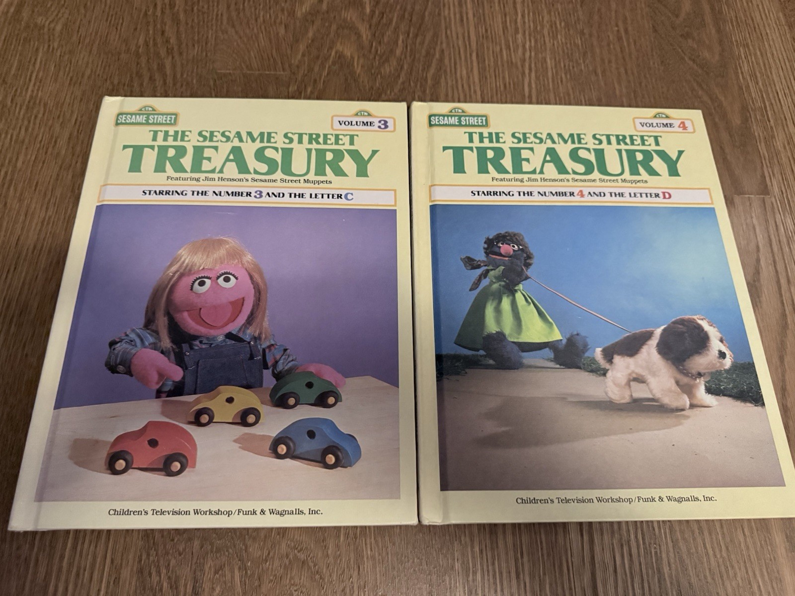 Vintage 1983 Sesame Street Treasury Books Complete Series, Volumes 1-15 Set