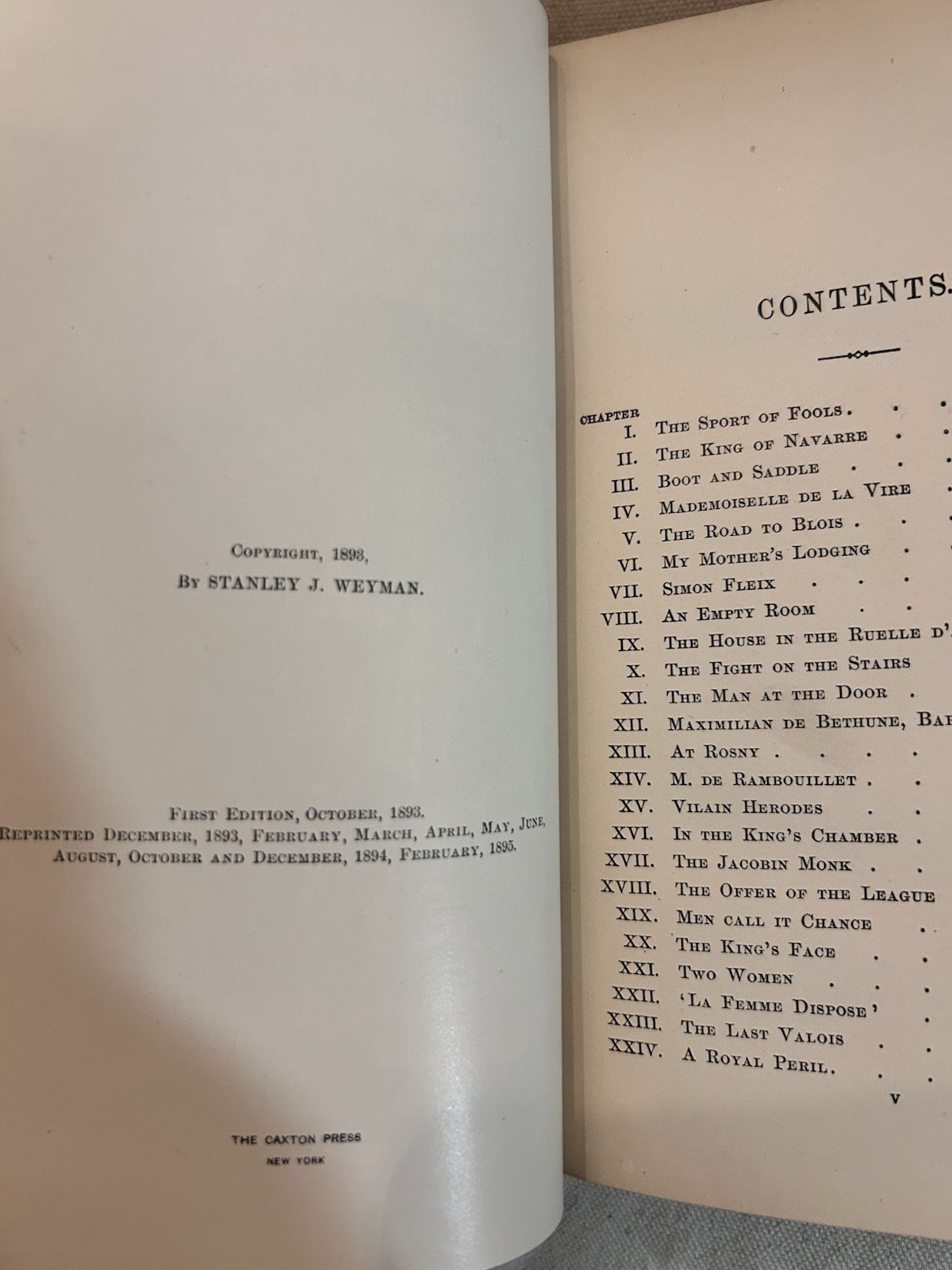 A Gentleman of France Weyman 1895 Kyrle Bellew Playbill Inscription Antique