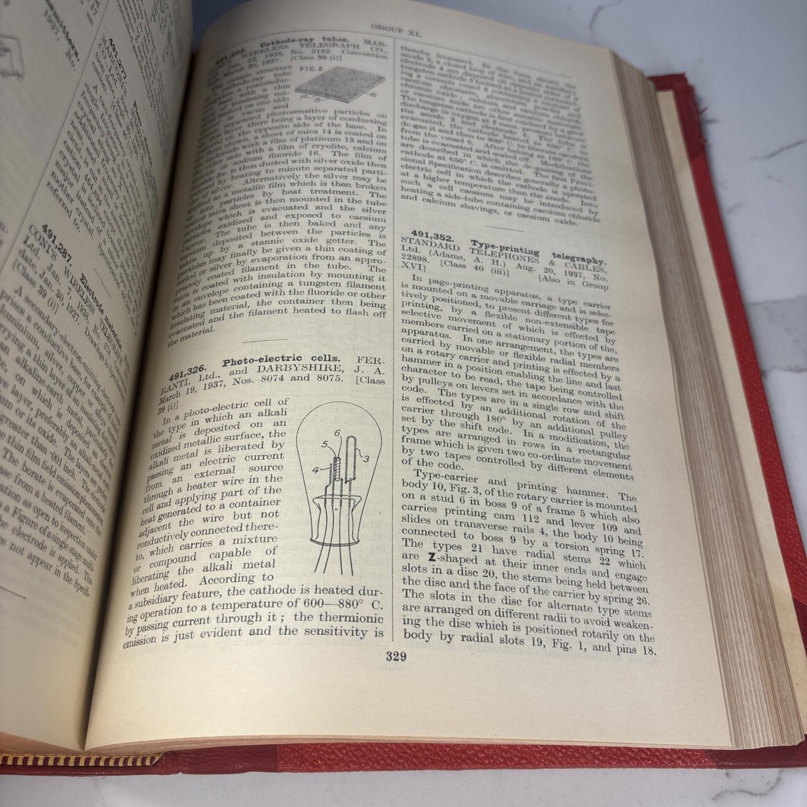 Patents for Inventions: Abridgments of Specifications 1939 Rare Vintag
