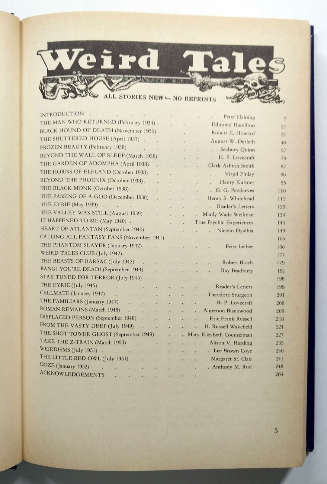 Weird Tales A Facsimile Selection From The World’s Greatest Fantasy Magazine HC