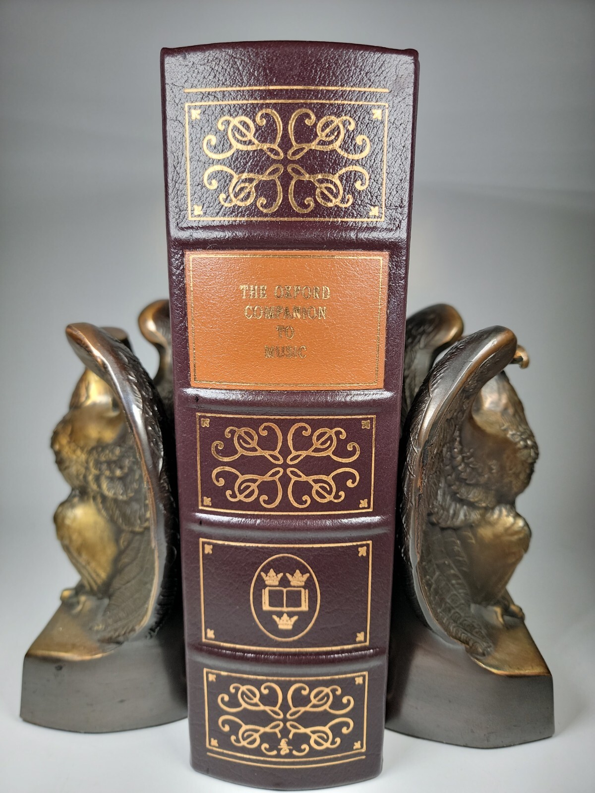 OVERSIZED Leather OXFORD COMPANION TO MUSIC Edition By Latham Easton Press RARE