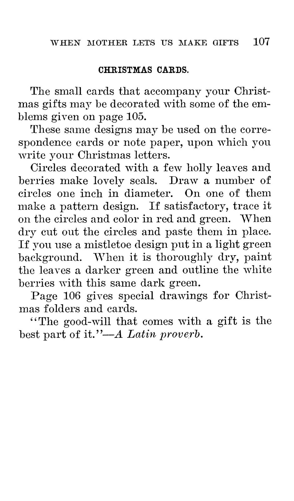 When Mother Lets Us Make Gifts “1914” 105 Pages