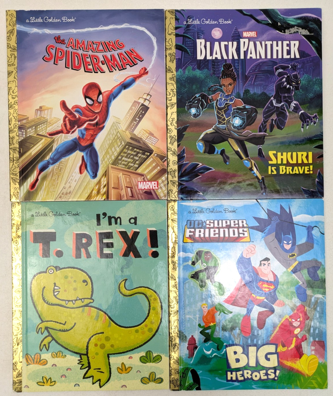 Little Golden Books Mixed Lot Of 35 Modern ~ Star Wars Marvel Biography Disney