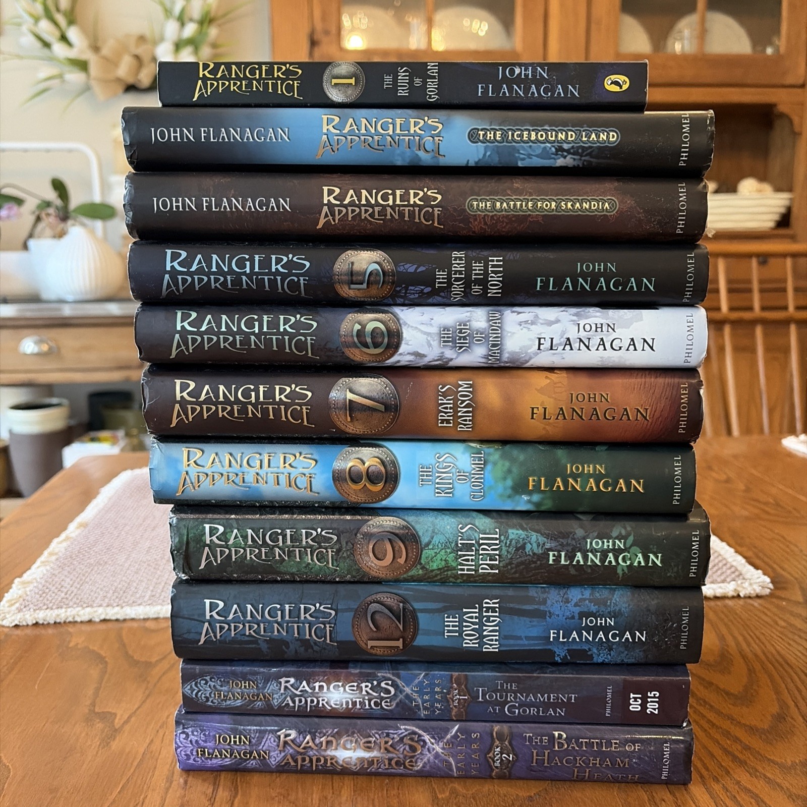 Lot of 11 Ranger’s Apprentice Books 1, 2-9; early years 1-2 John Flanagan