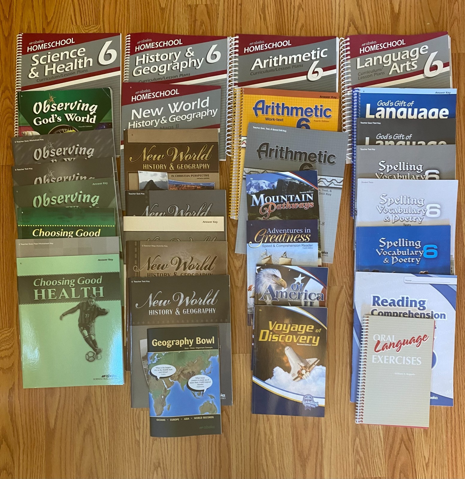 Abeka 6th grade curriculum *Current Edition* Lot 31 of books