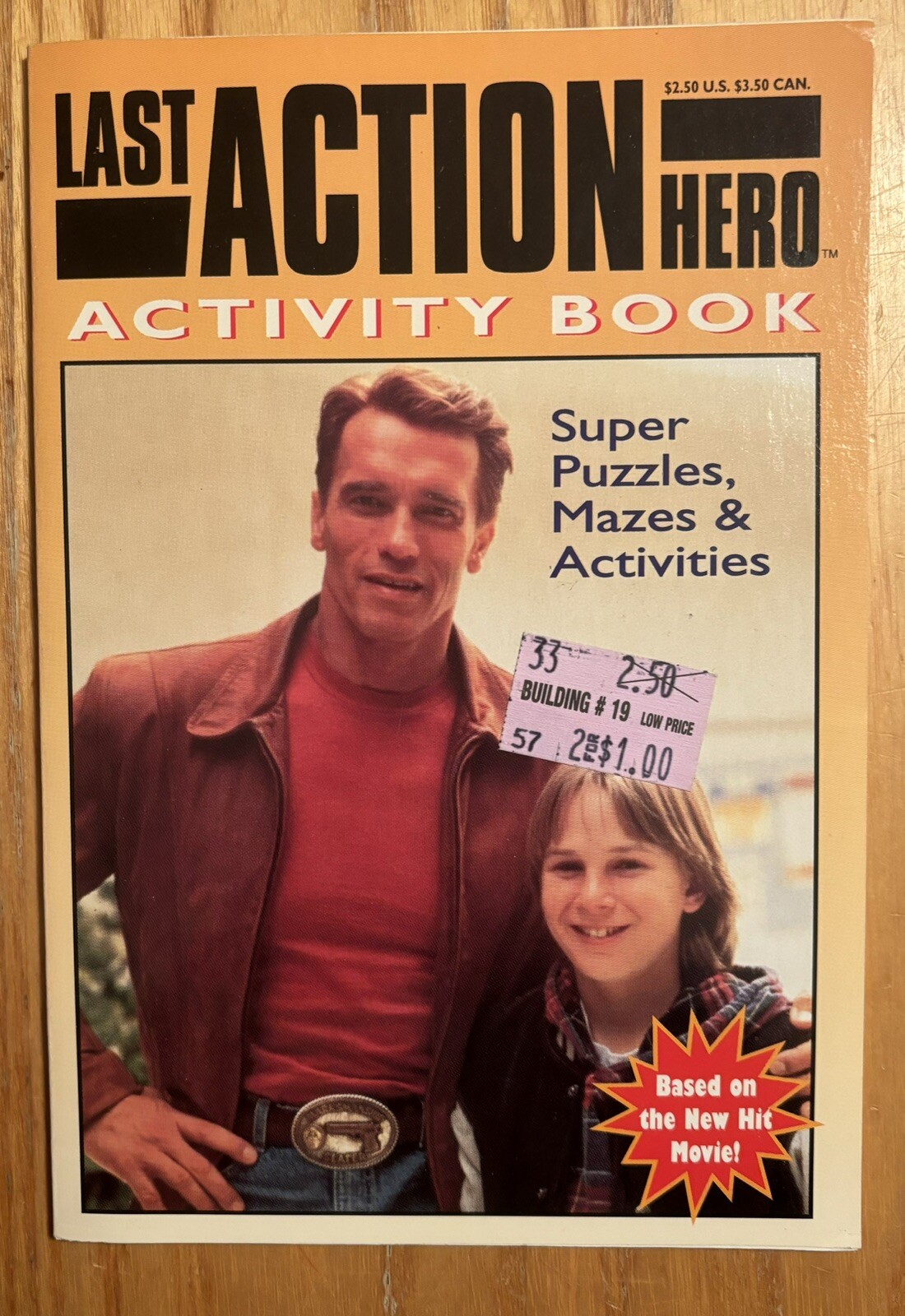 Last Action Hero Movie Activity Book Arnold Schwarzenegger 1993 NEW