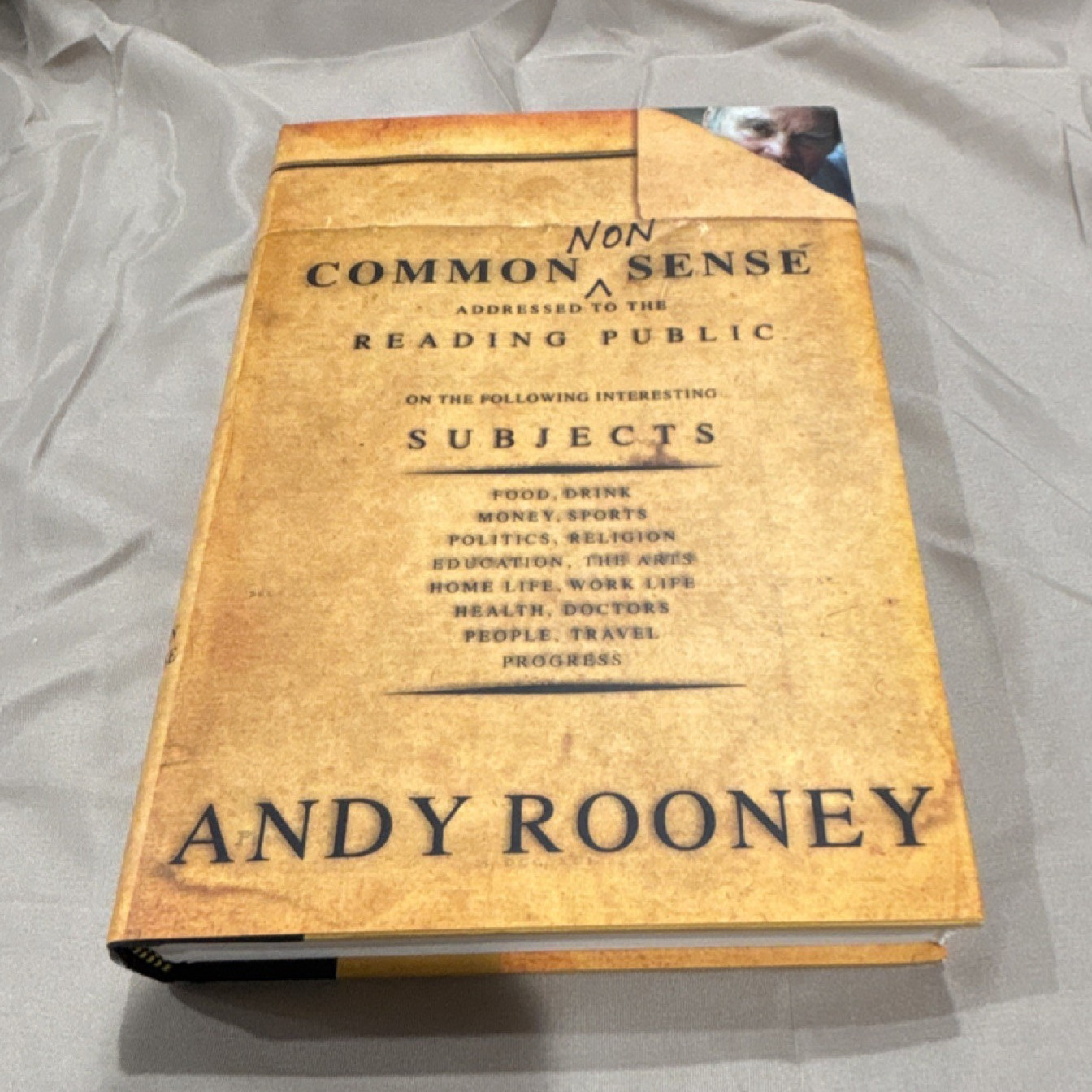 Andy Rooney Common Nonsense Signed First Edition Hardcover PublicAffairs 2002
