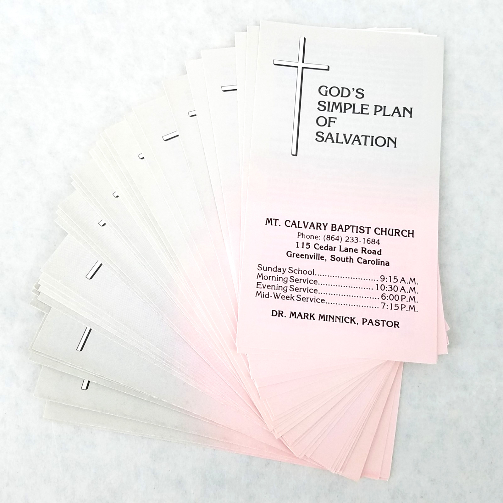 Lot of 35 – 1991 Gods Simple Plan of Salvation Pamphlet Christian Baptist