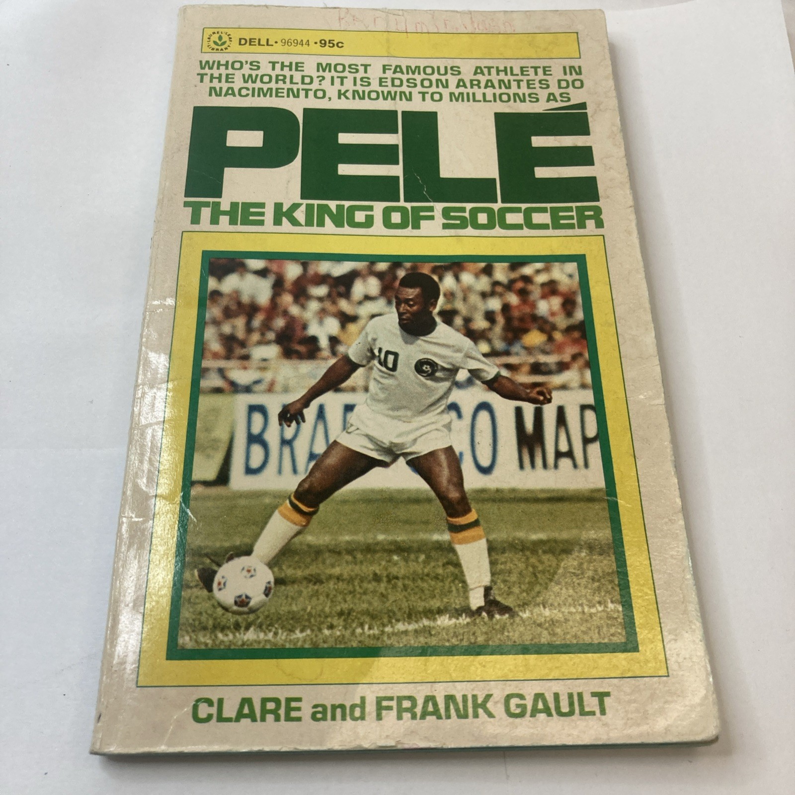 Pele The King of Soccer by Clare and Frank Gault 1977 Biography Paperback