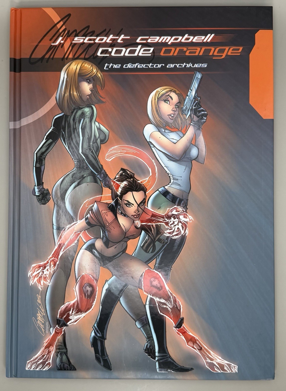 J Scott Campbell Code Orange The Defector Archives Signed HC 1st Edition COA OOP