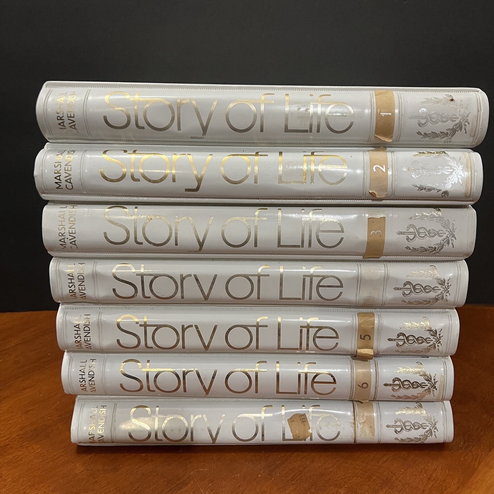 Vtg 70s Encyclopedia Mind Body Story of Life 1-105 Marshall Cavendish 7 Binders