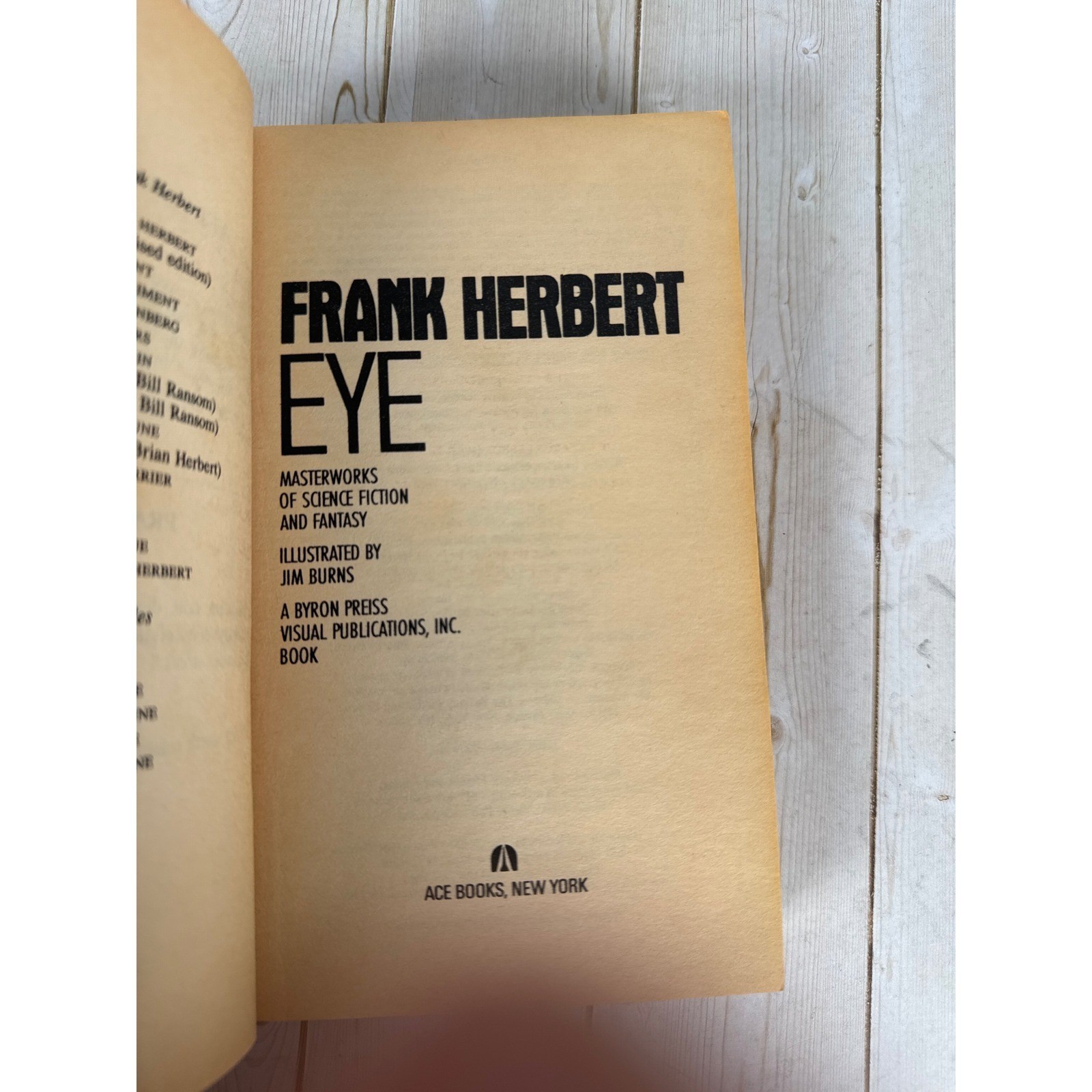 Frank Herbert Sci-Fi PB Lot Eye Dosadi Experiment Man of Two Worlds Dune