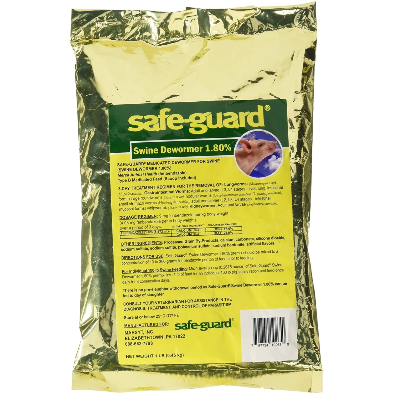 Palatable 1 LB Dewormer Scoop – Safe for All Pigs & Effective Against Worms