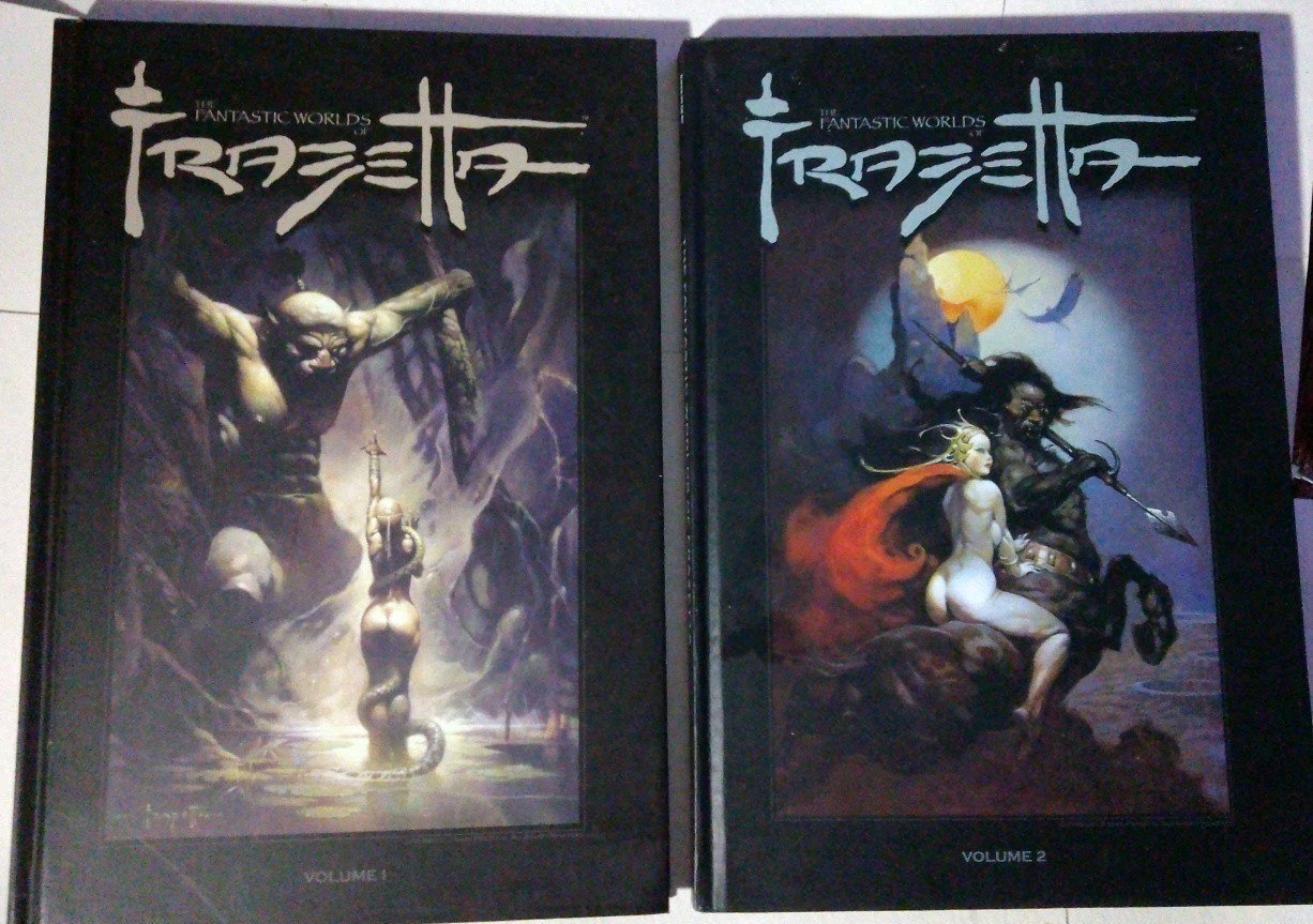 Fantastic Worlds of Frazetta : Volume 1 & 2 (Large Hardcover, Image Comics)